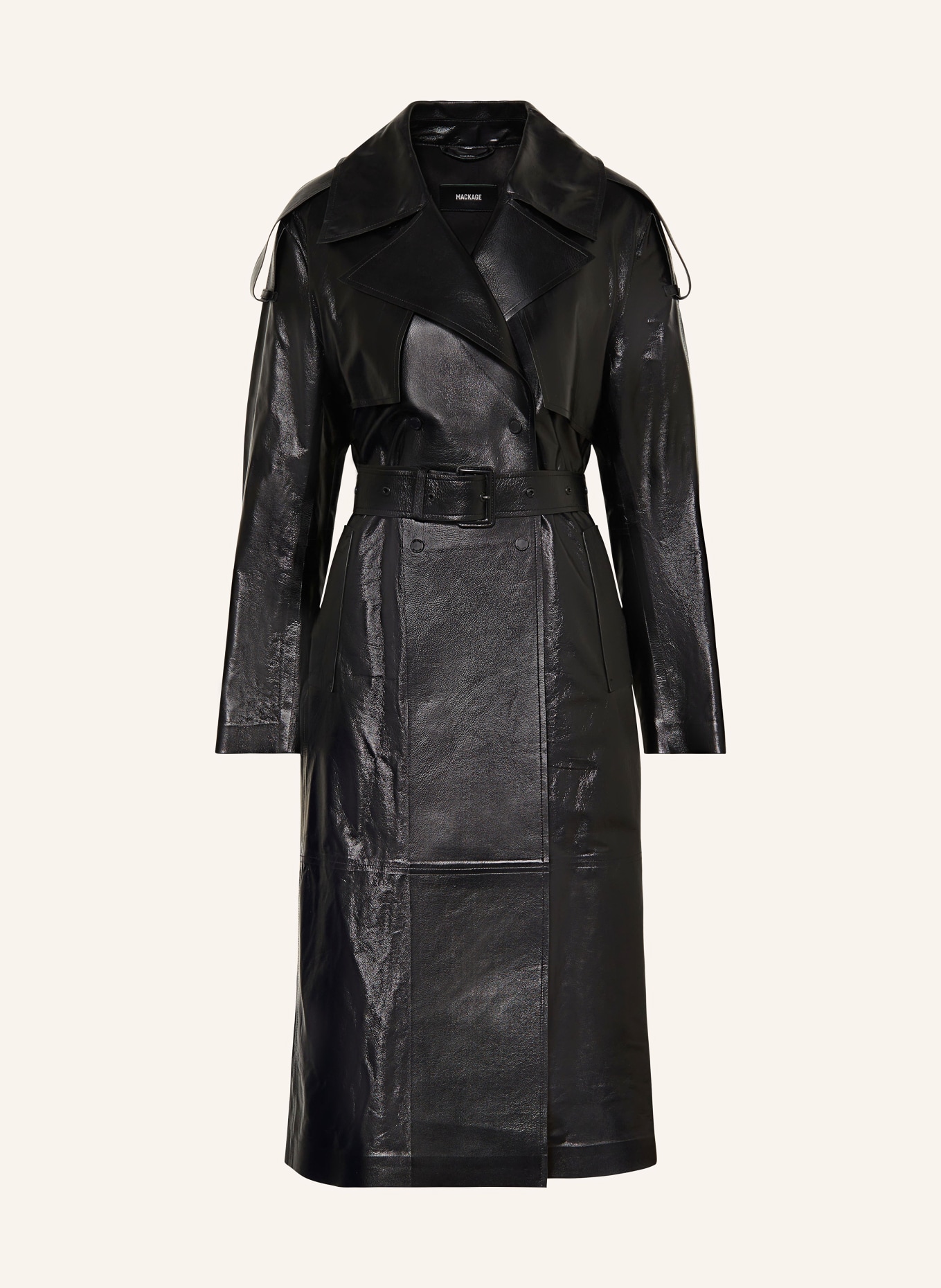 Mackage Leather coat CARMELA, Color: BLACK (Image 1)