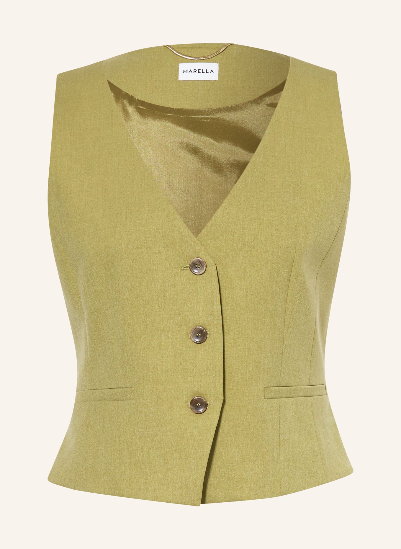 MARELLA Blazer vest, Color: OLIVE (Image 1)
