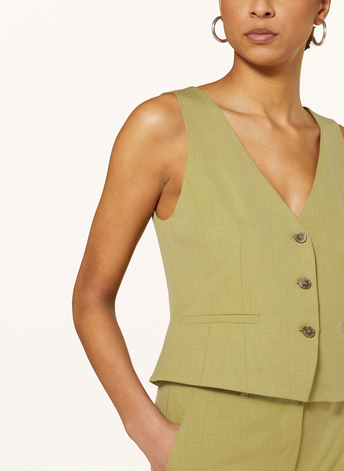 MARELLA Blazer vest, Color: OLIVE (Image 4)