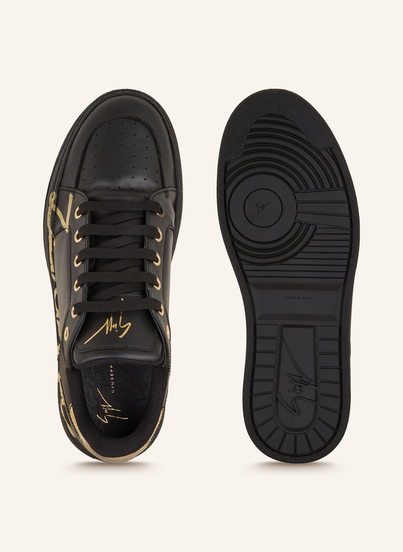 GIUSEPPE ZANOTTI DESIGN Sneakers GZ94, Color: BLACK/ GOLD (Image 5)