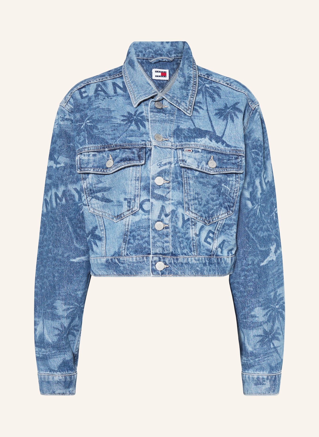 TOMMY JEANS Cropped denim jacket CLAIRE, Color: BLUE (Image 1)