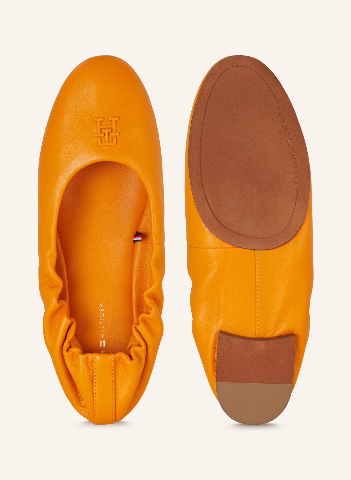 TOMMY HILFIGER ballerina's: ORANJE