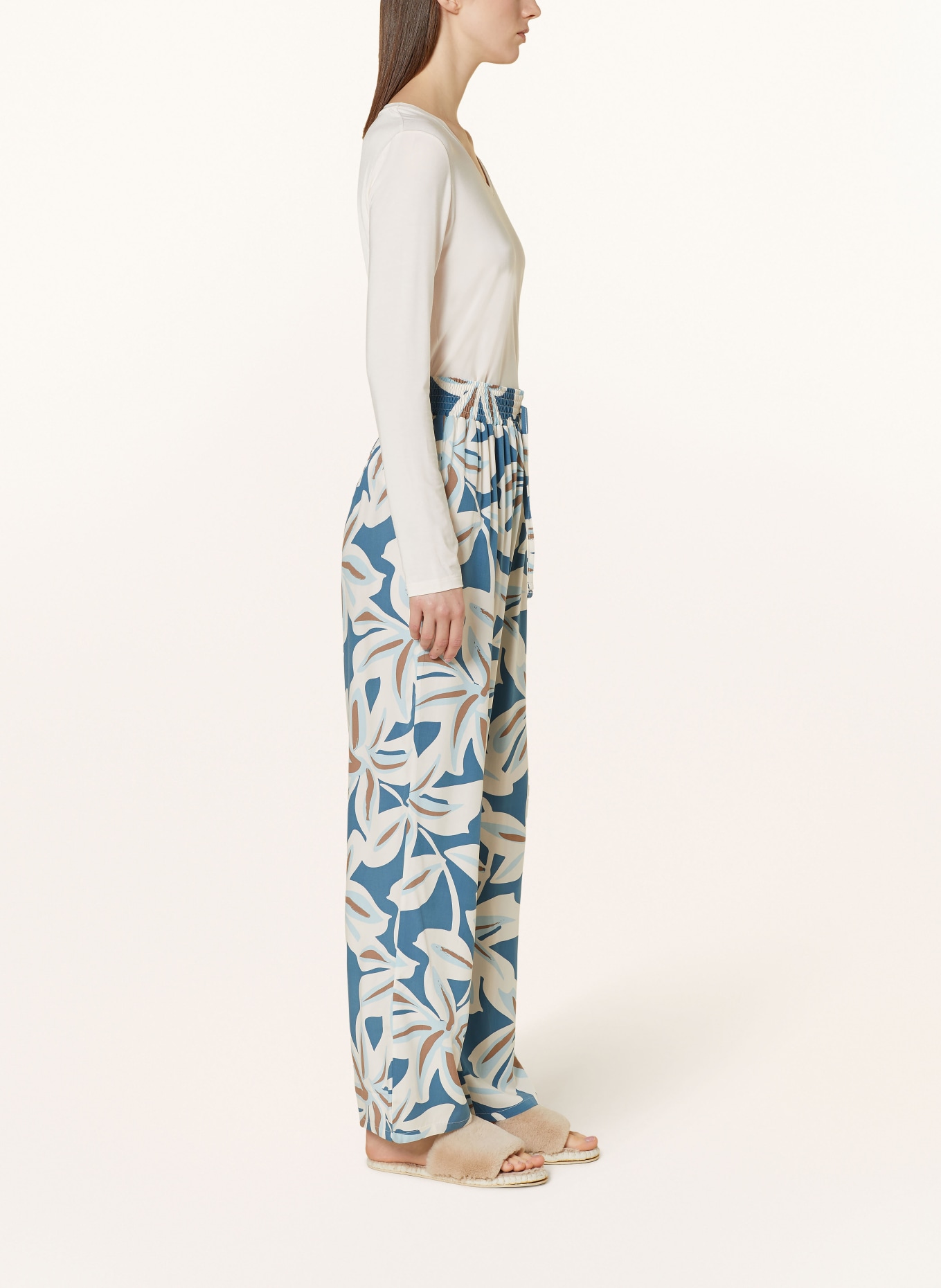 SCHIESSER Spodnie od piżamy MIX+RELAX, Kolor: NIEBIESKI/ BIAŁY (Obrazek 4)