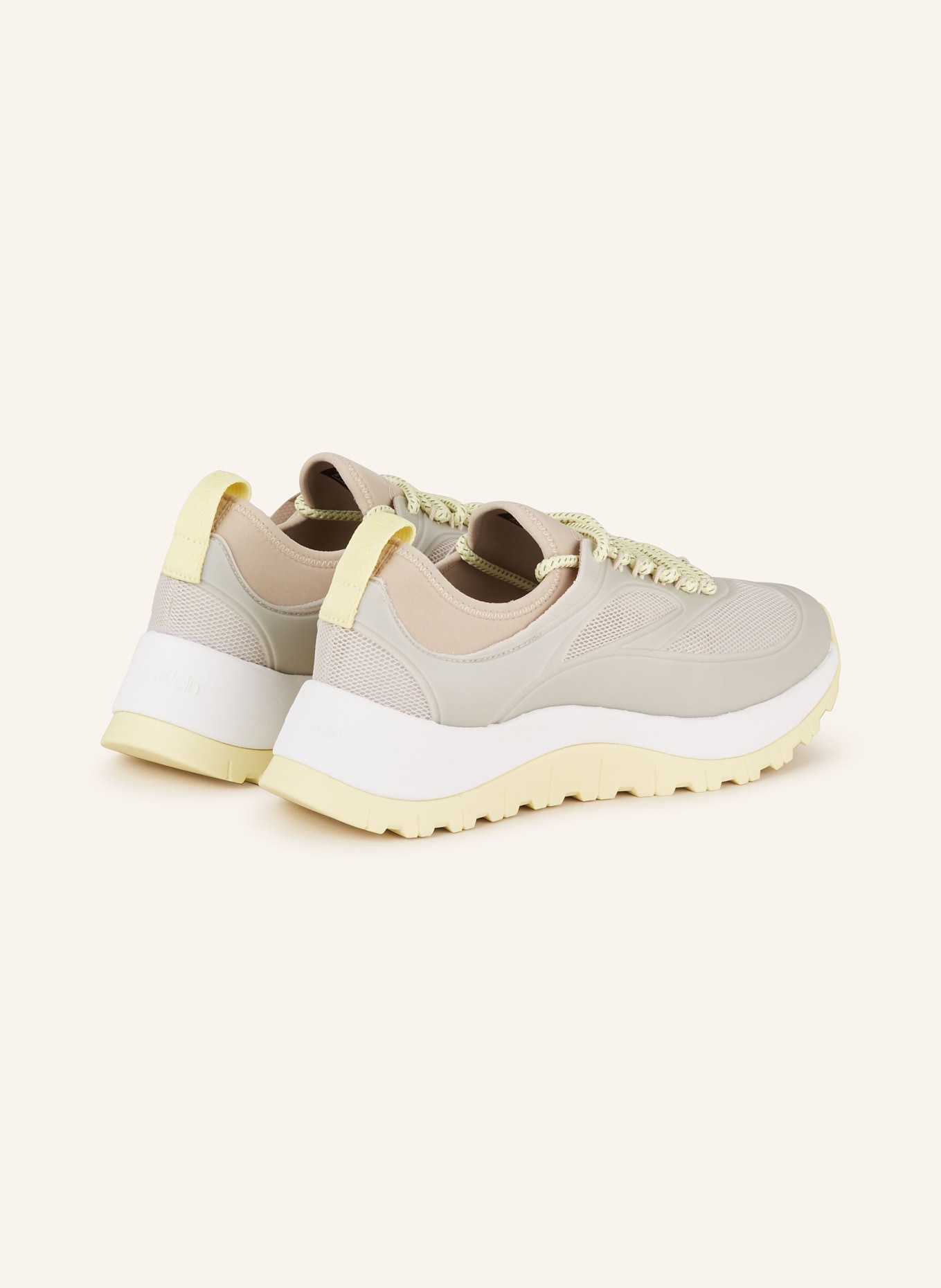 Calvin Klein Sneakers, Color: TAUPE/ WHITE/ YELLOW (Image 2)