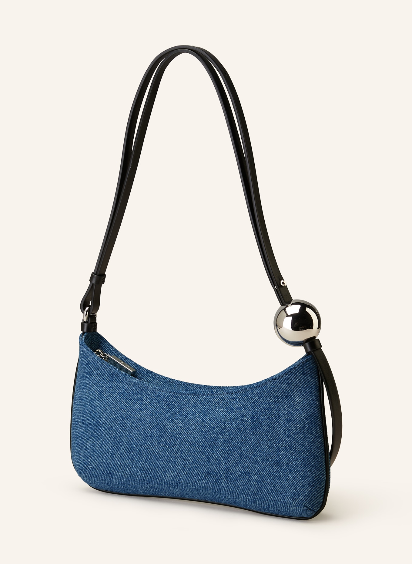 JACQUEMUS Shoulder bag LE BISOU PERLE, Color: BLUE/ BLACK (Image 2)