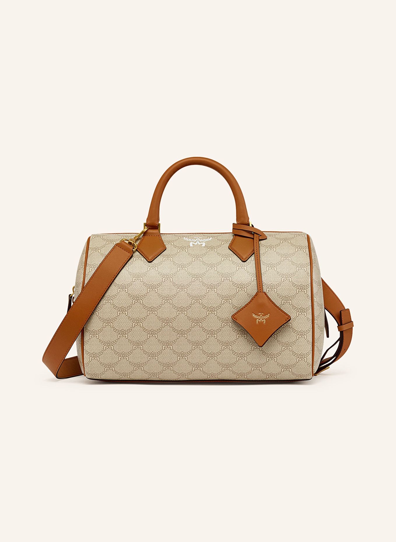 MCM Handbag ELLA MEDIUM in cream beige light brown