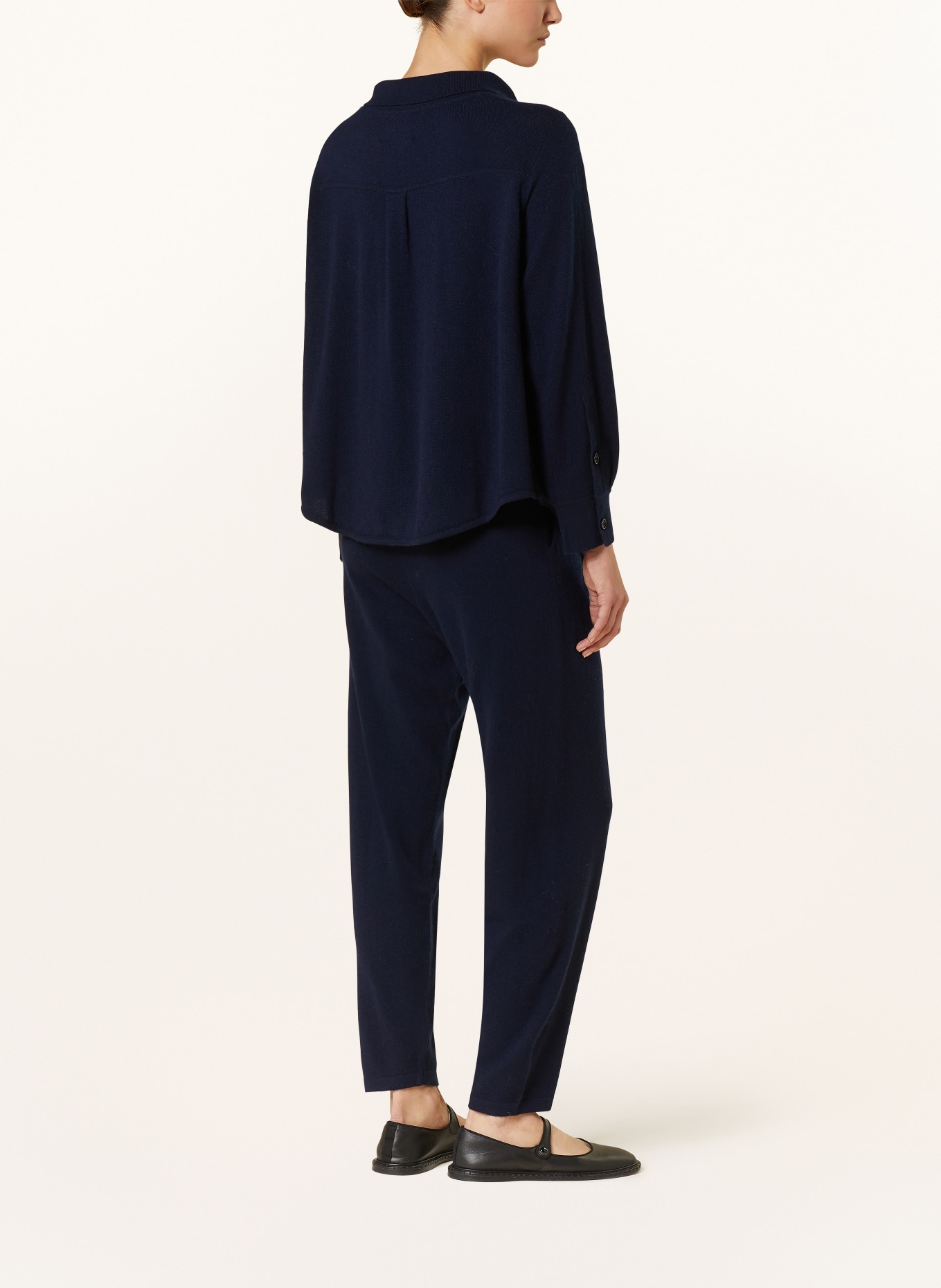 LISA YANG Knit trousers in cashmere, Color: DARK BLUE (Image 3)