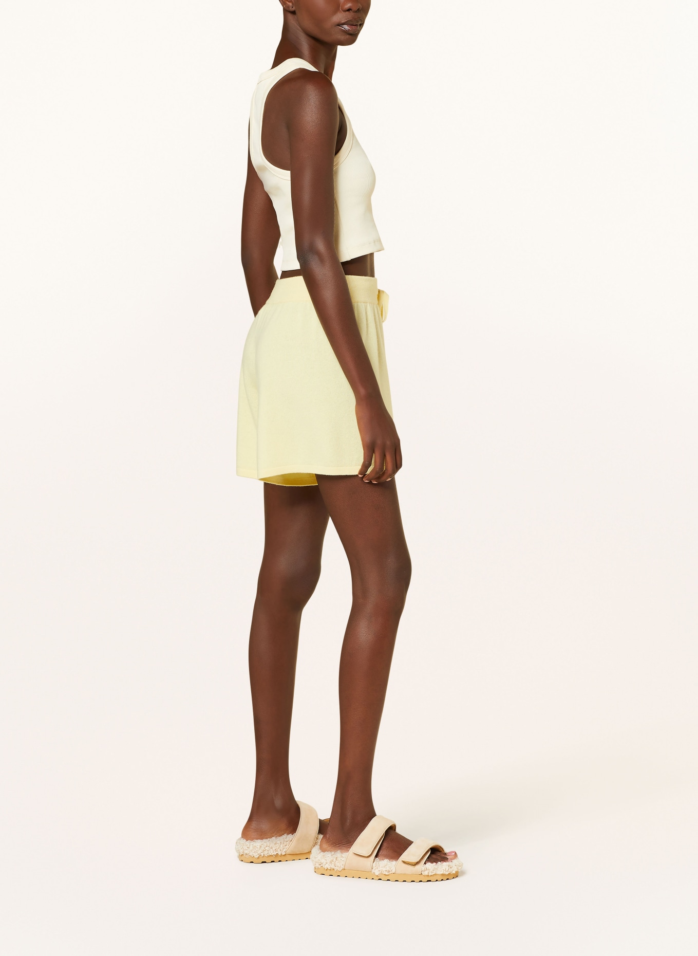 LISA YANG Cashmere-Shorts, Farbe: HELLGELB (Bild 4)