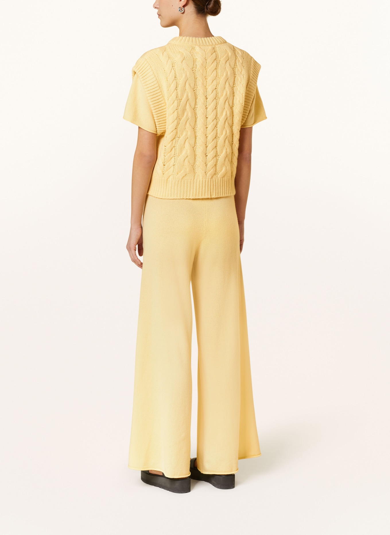 LISA YANG Cashmere sweater vest, Color: YELLOW (Image 3)