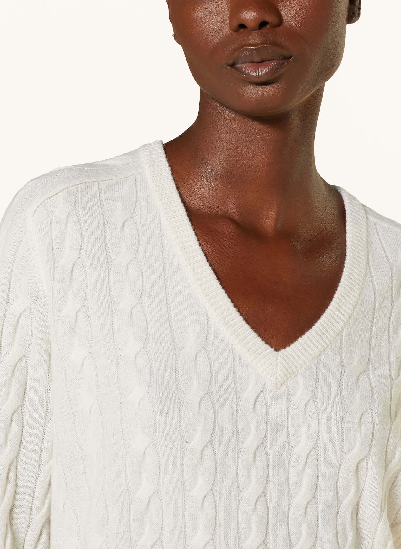 LISA YANG Cashmere-Pullover, Farbe: ECRU (Bild 4)