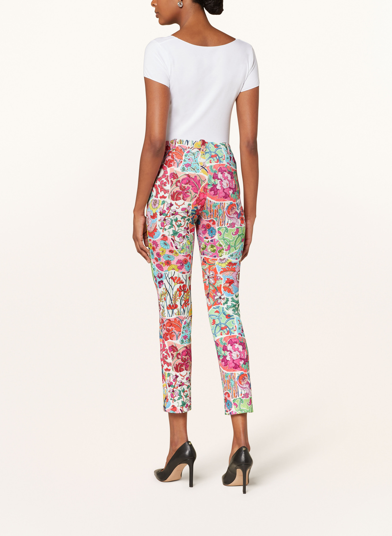 MARC CAIN Trousers SYDNEY, Color: WHITE/ RED/ BLUE (Image 3)