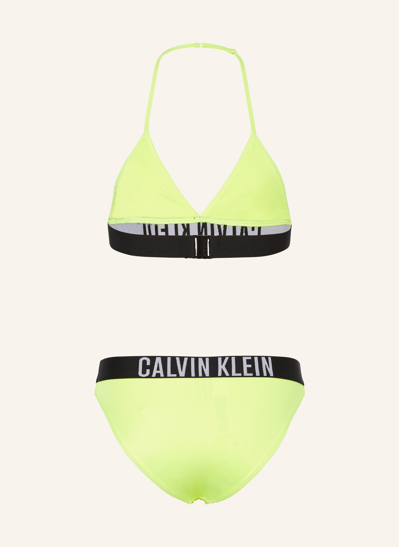 Calvin Klein Triangel-Bikini, Farbe: NEONGRÜN (Bild 2)