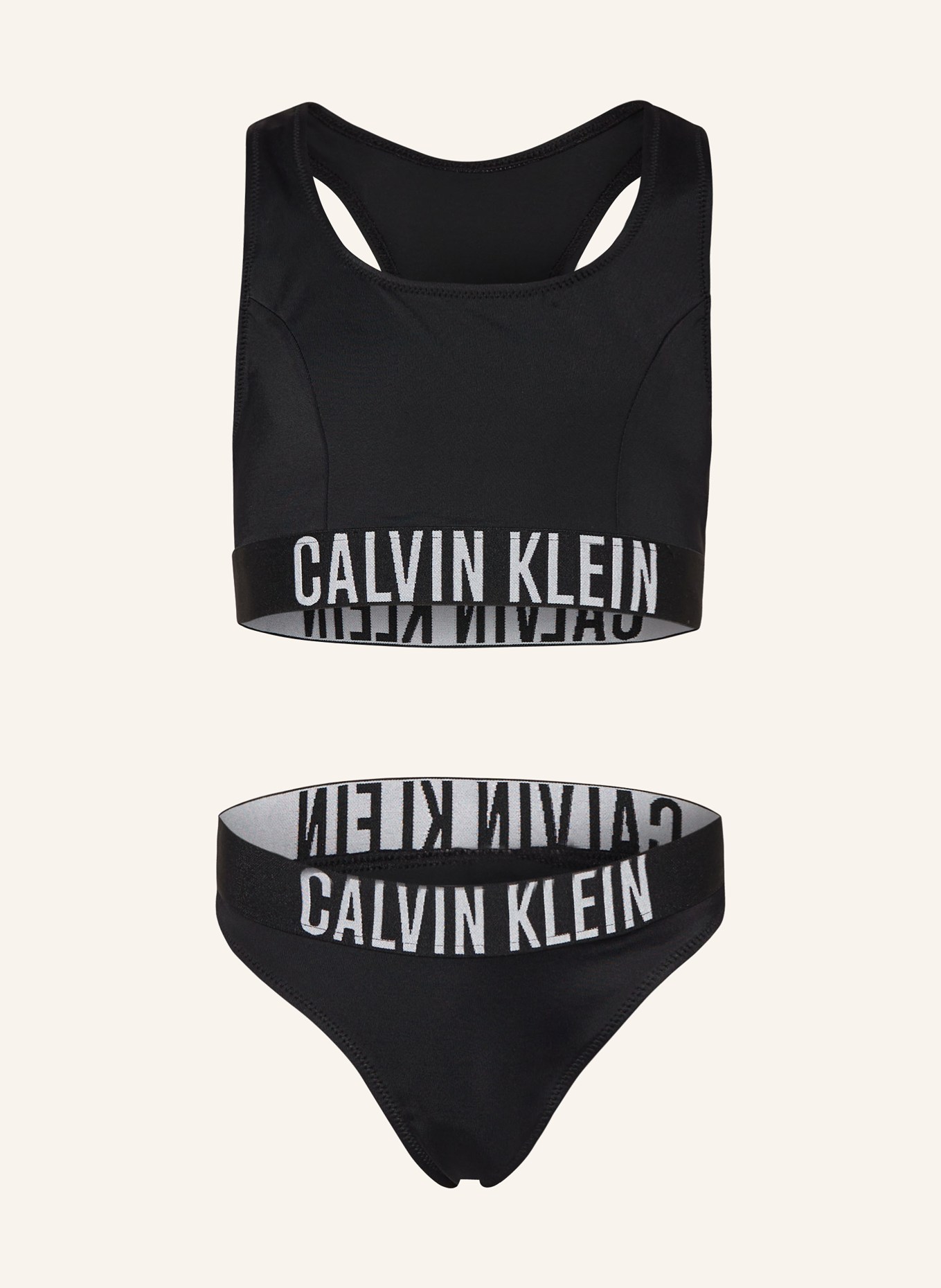 Calvin Klein Bustier-Bikini, Farbe: SCHWARZ (Bild 1)