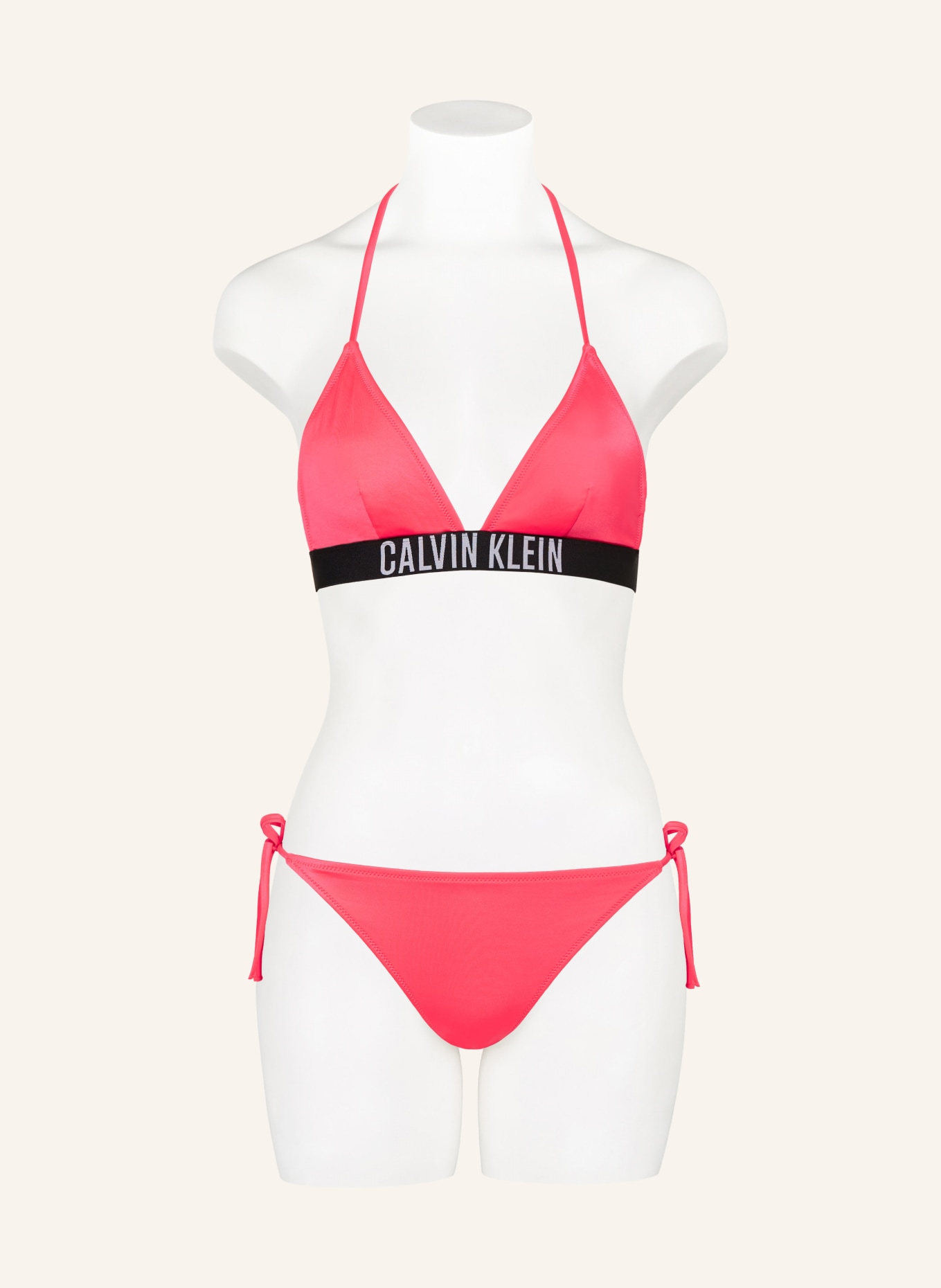 Calvin Klein Triangle bikini top INTENSE POWER, Color: NEON PINK (Image 2)