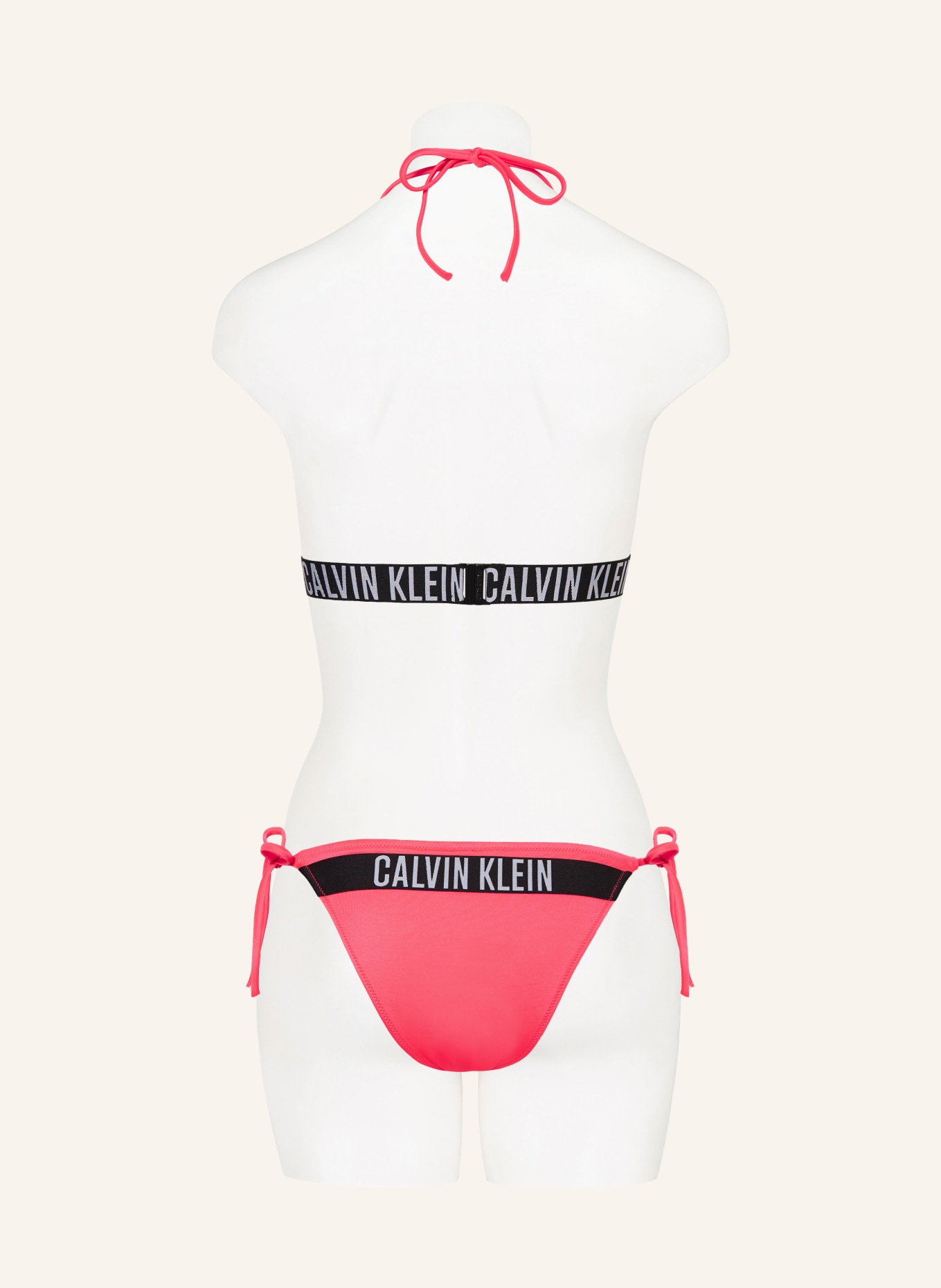 Calvin Klein Triangle bikini top INTENSE POWER, Color: NEON PINK (Image 3)