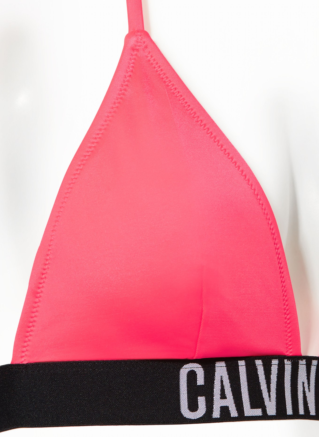 Calvin Klein Triangle bikini top INTENSE POWER in neon pink