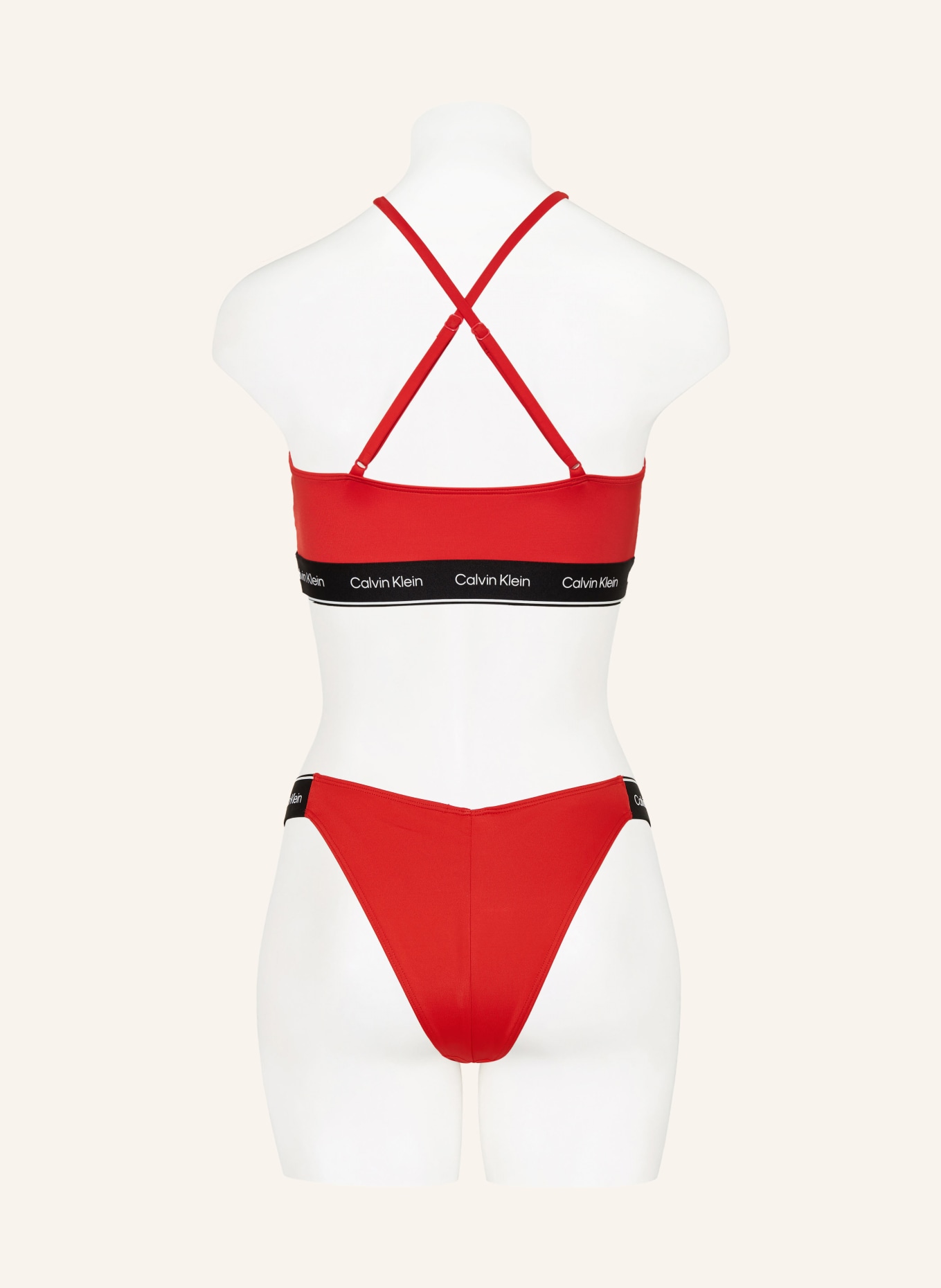 Calvin Klein Triangel-Bikini-Hose CK META LEGACY, Farbe: ROT (Bild 3)
