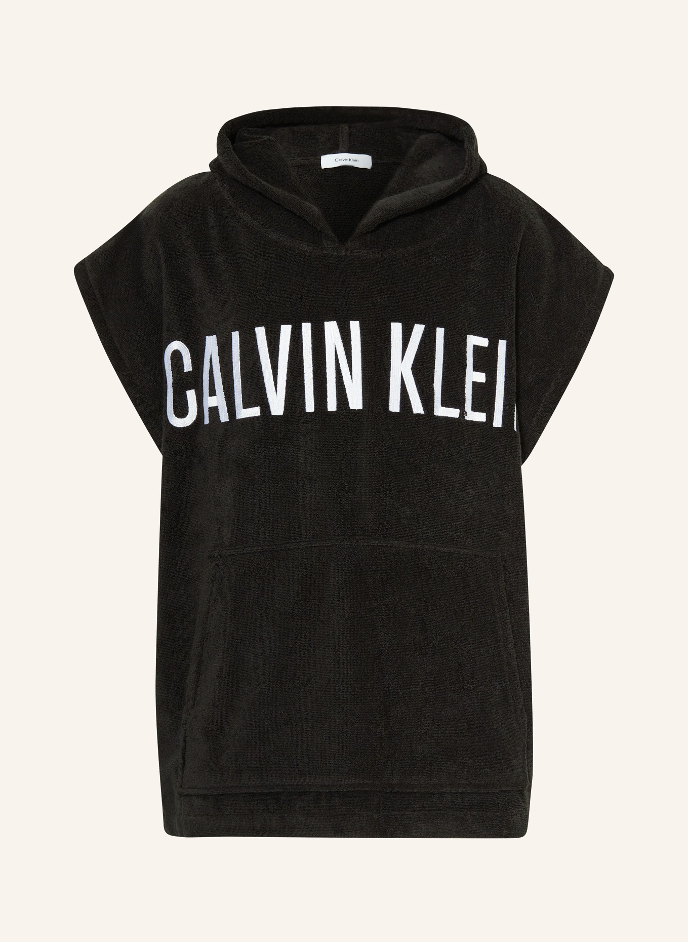 Calvin Klein Bluza z kapturem z frotte, Kolor: CZARNY/ BIAŁY (Obrazek 1)