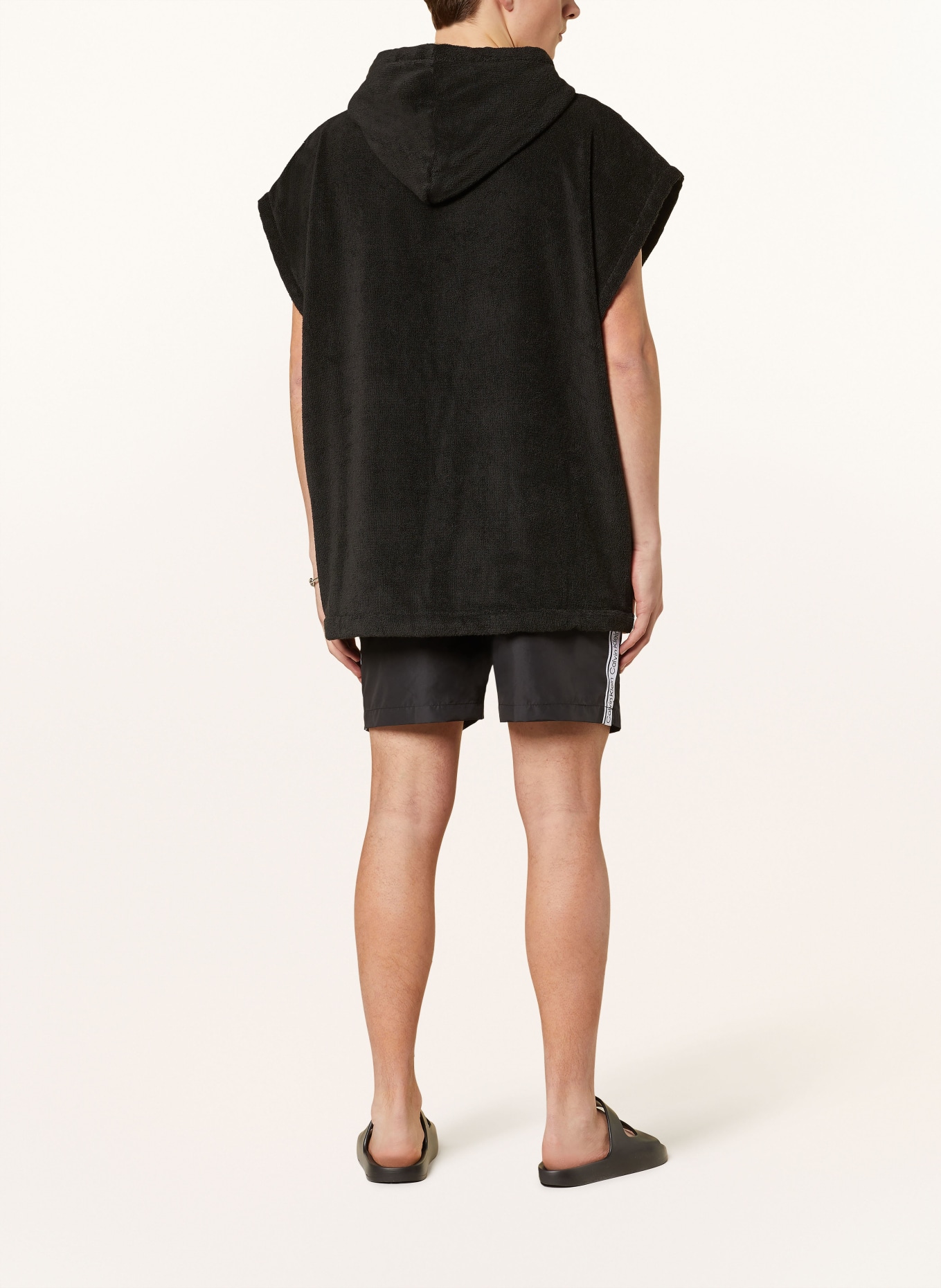 Calvin Klein Bluza z kapturem z frotte, Kolor: CZARNY/ BIAŁY (Obrazek 3)