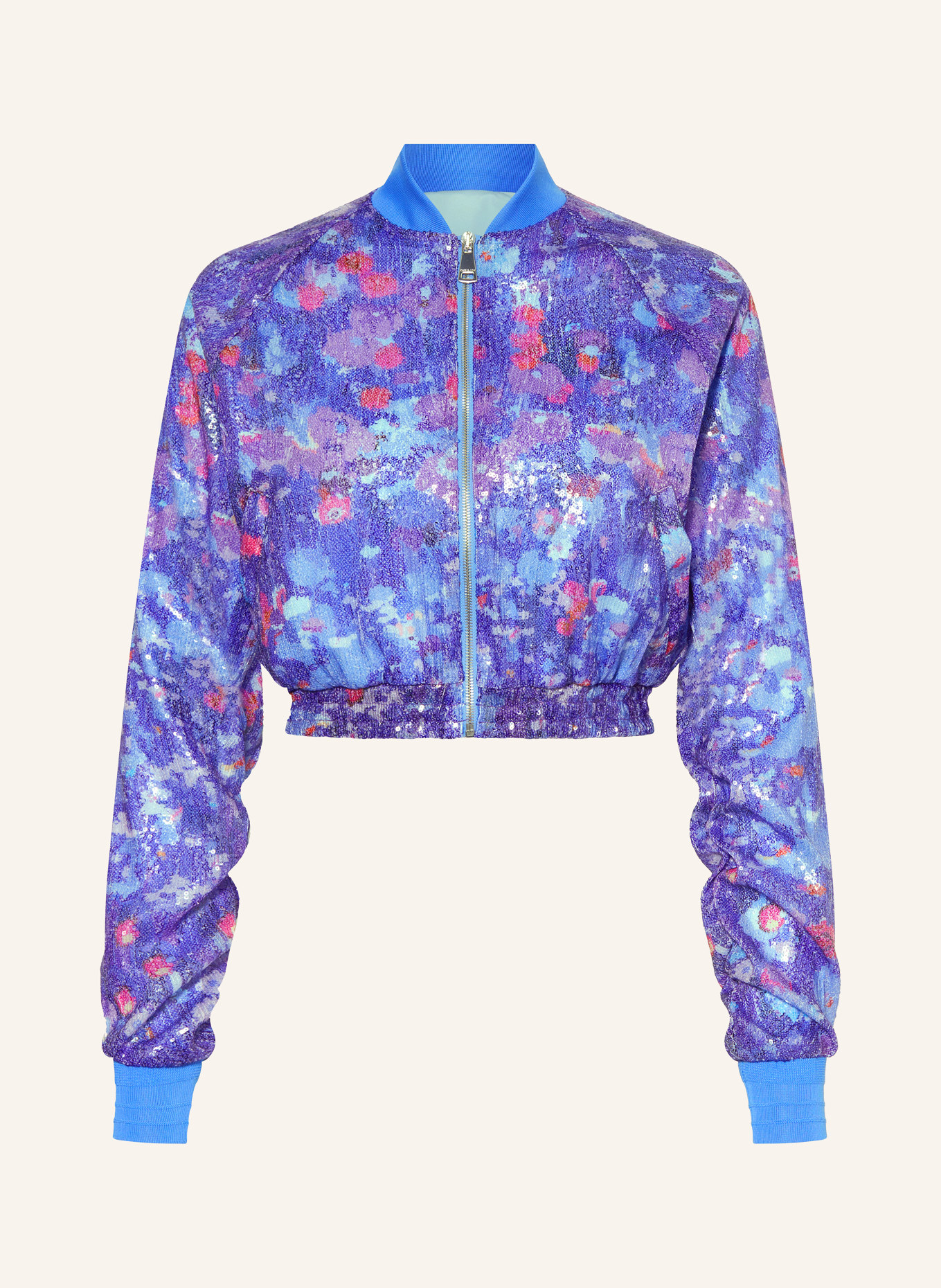 KHRISJOY Bomber jacket with sequins, Color: PURPLE/ LIGHT PURPLE/ PINK (Image 1)