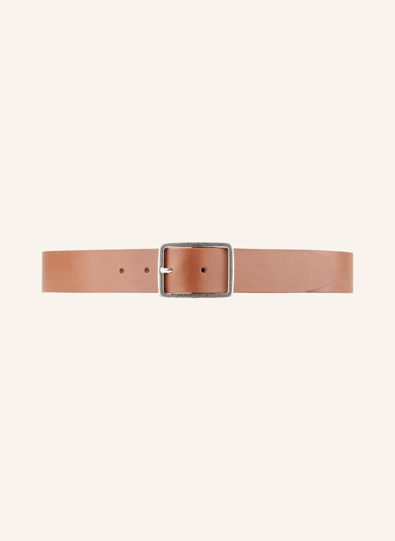 TOMMY HILFIGER Ledergürtel: BRAUN