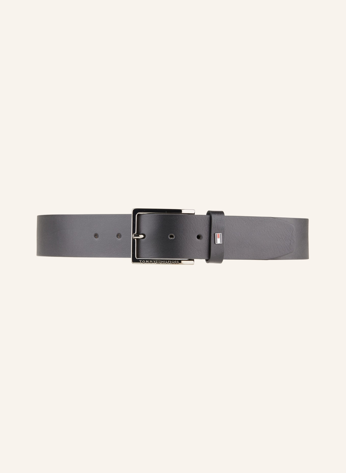 TOMMY HILFIGER Leather belt OLIVER, Color: BLACK (Image 2)