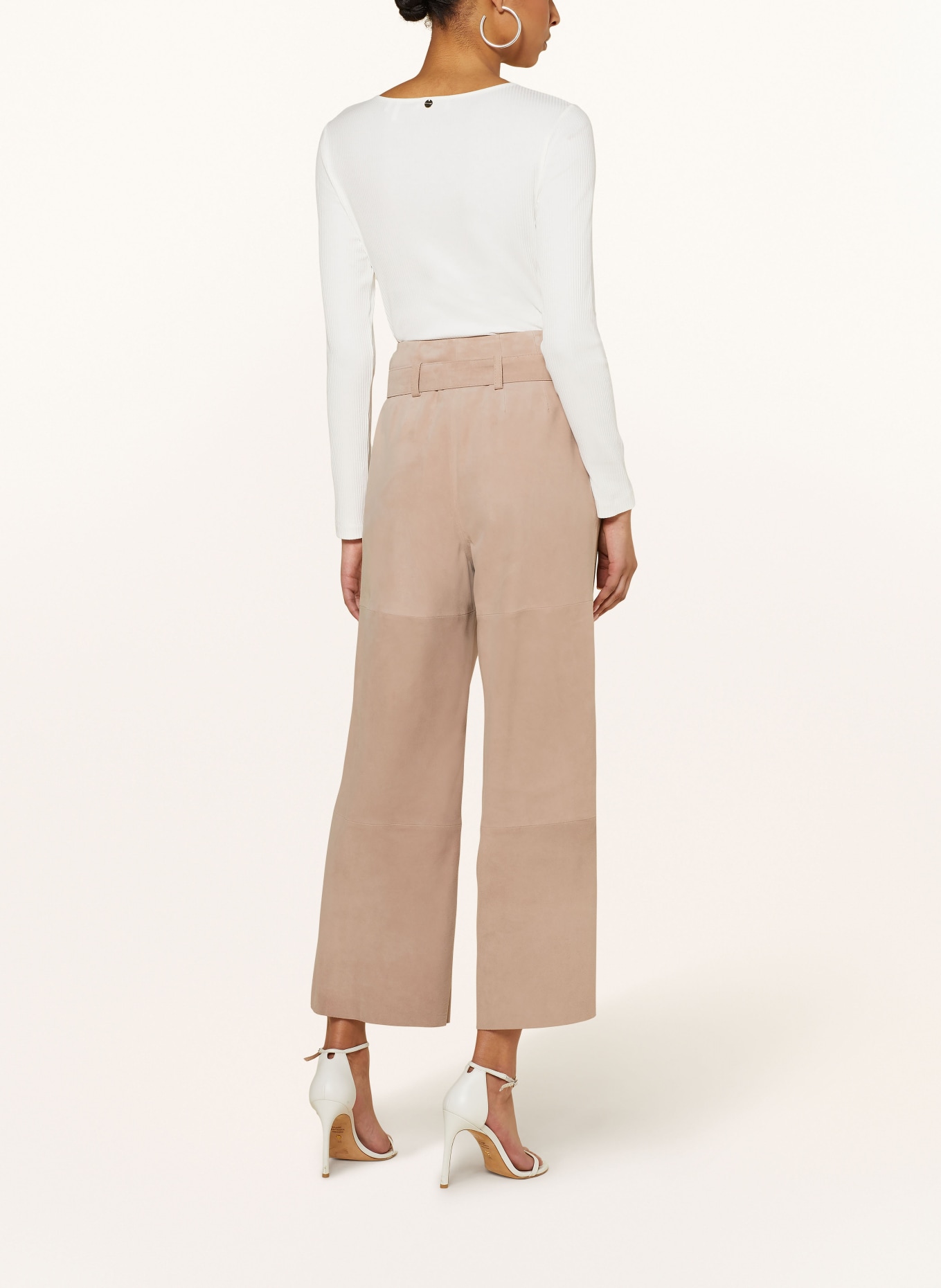 JOOP! 7/8 leather trousers, Color: ROSE (Image 3)