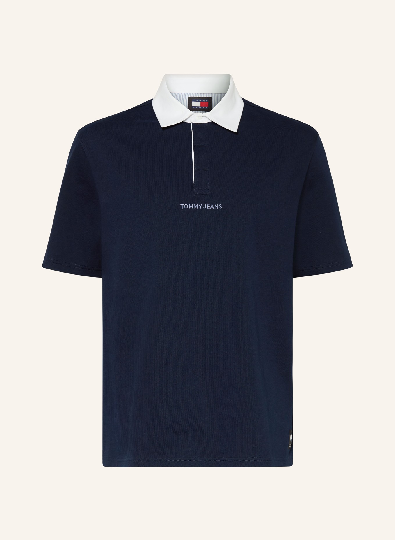 TOMMY JEANS Jersey polo shirt oversized fit, Color: DARK BLUE (Image 1)