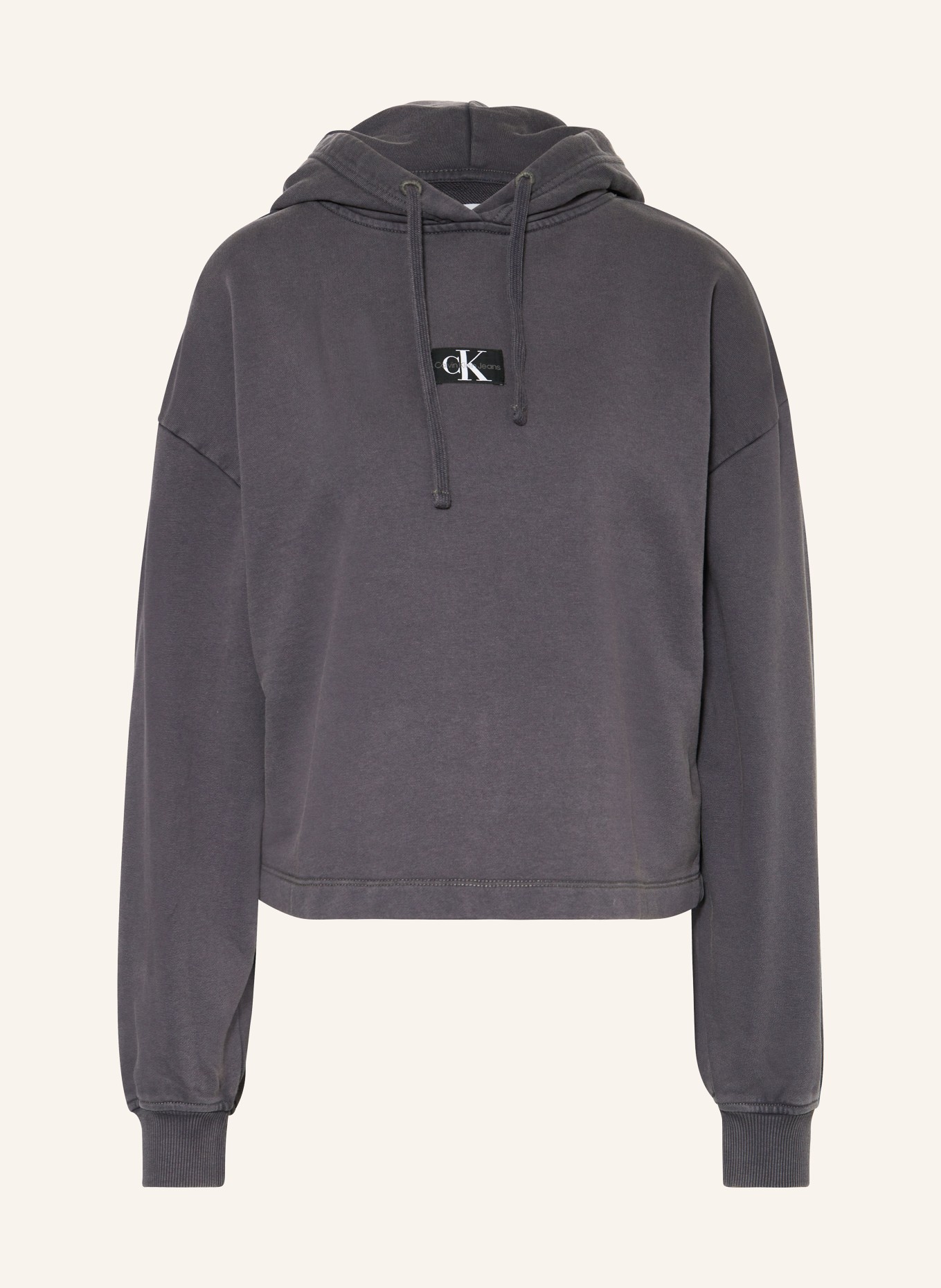 Calvin Klein Jeans Cropped hoodie, Color: BLACK (Image 1)