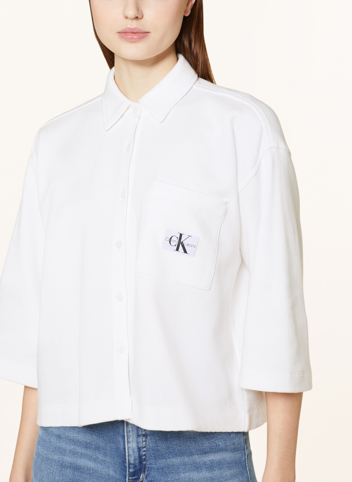 Calvin Klein Jeans Shirt blouse, Color: WHITE (Image 4)