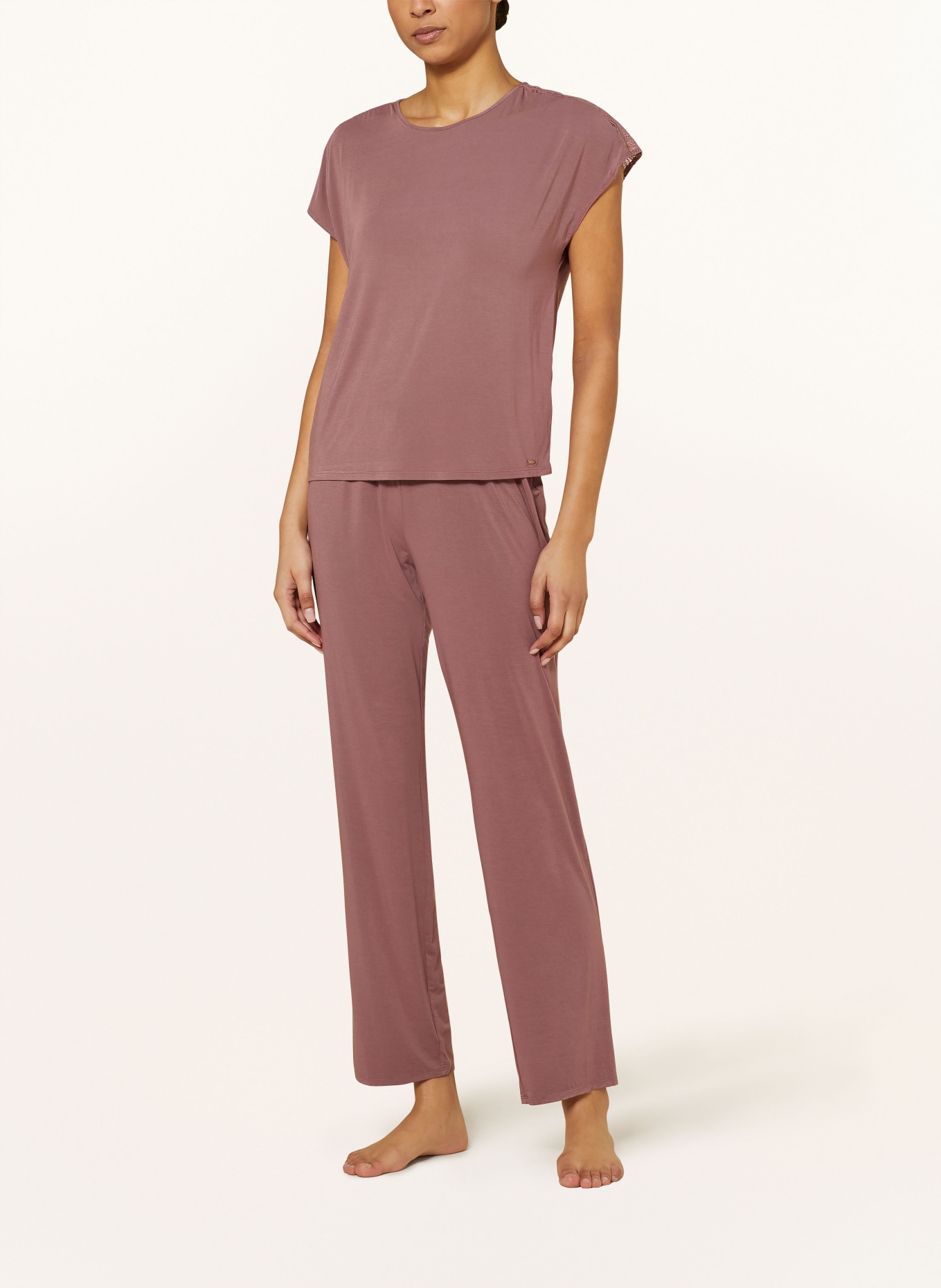 Calvin Klein Pantalon de pyjama MINIMALIST: VIEUX ROSE