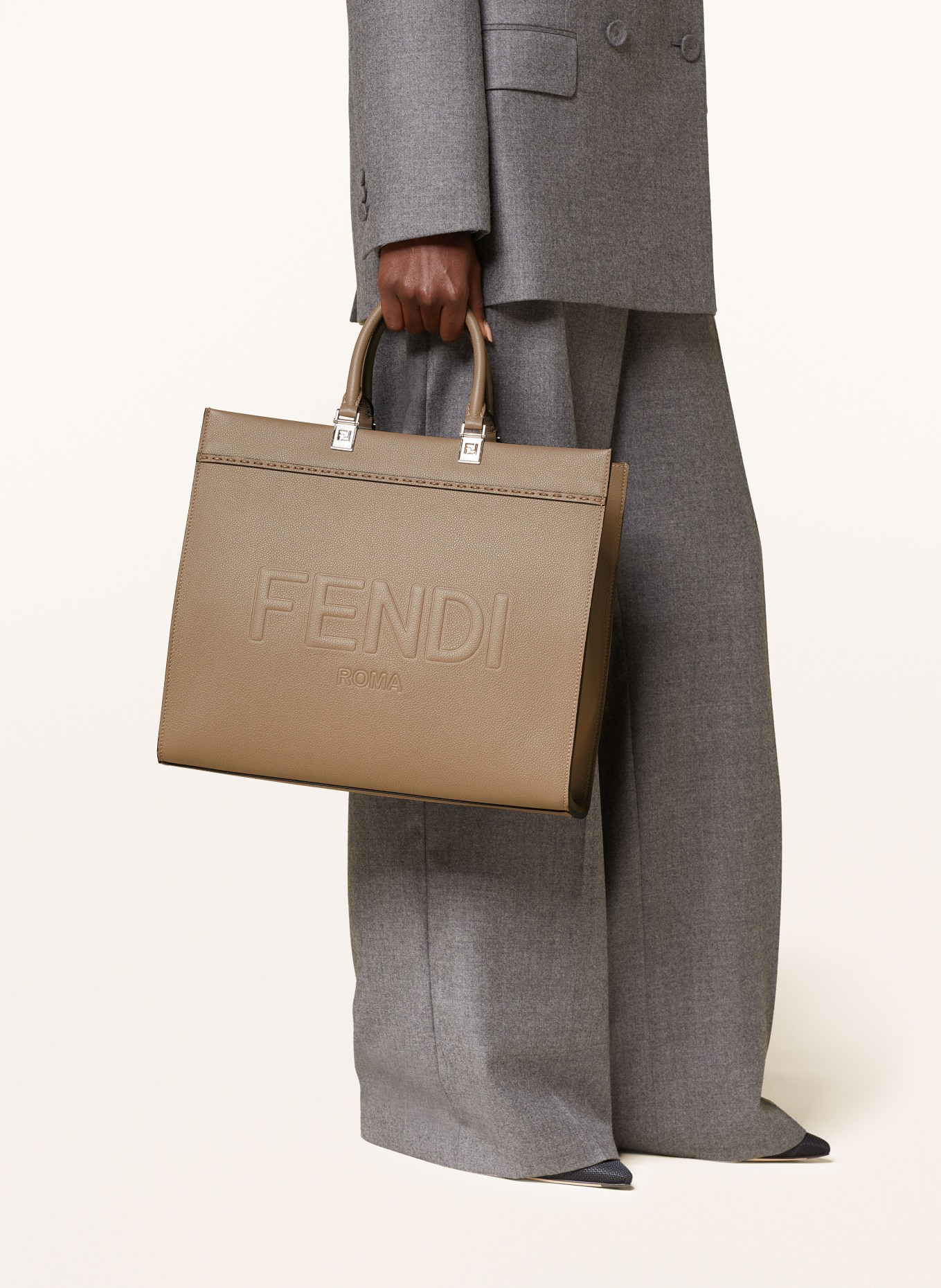 FENDI Shopper SUNSHINE, Color: TAUPE (Image 4)