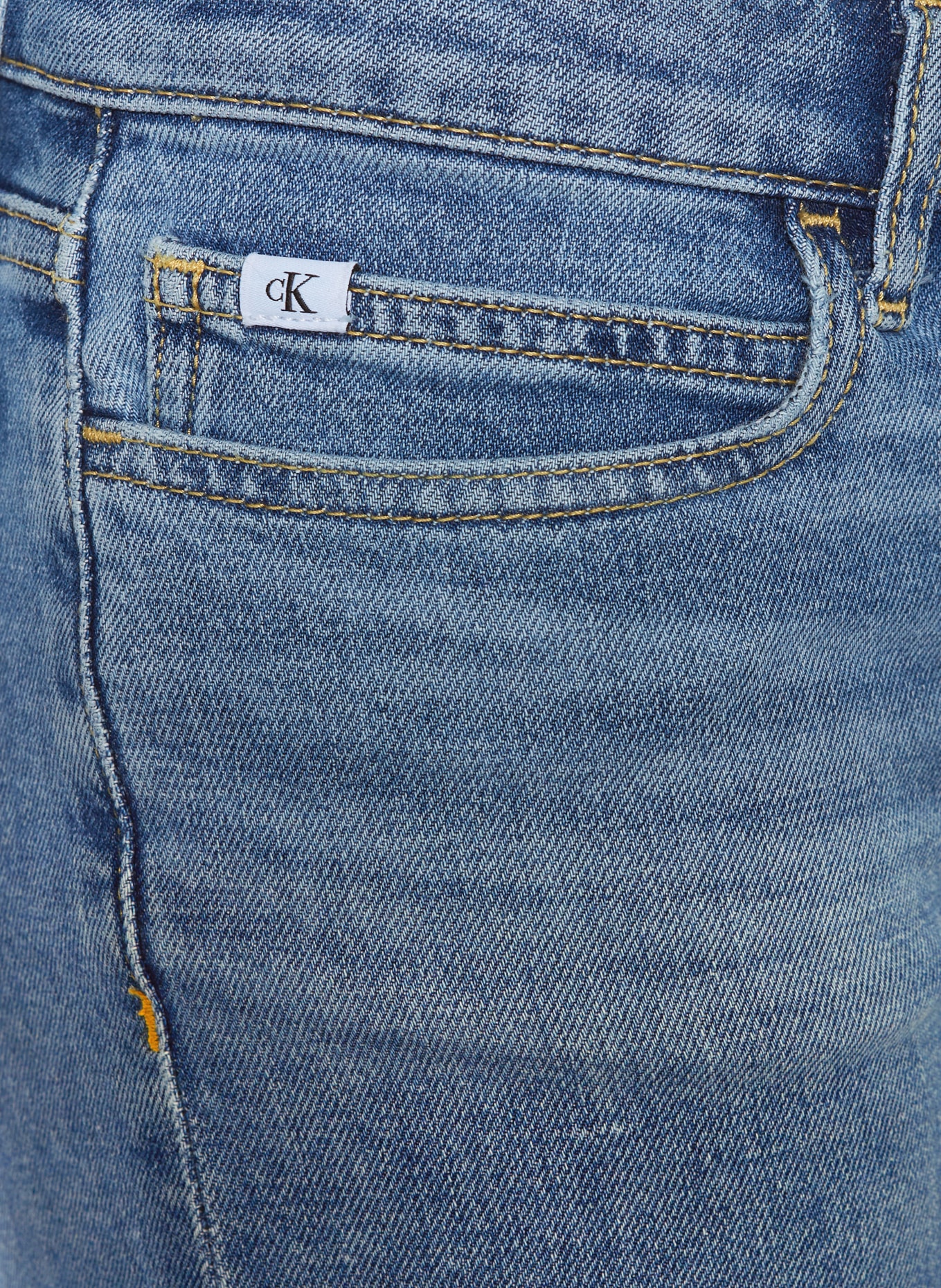 Calvin Klein Jeansshorts MR SLIM, Farbe: 1A4 Authentic Mid (Bild 3)