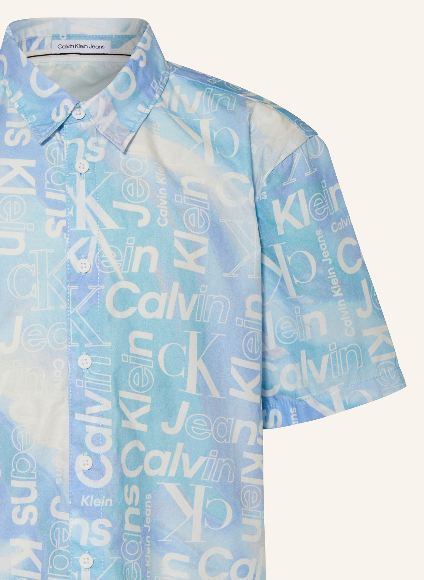 Calvin Klein Hemd, Farbe: HELLBLAU/ MINT/ WEISS (Bild 3)