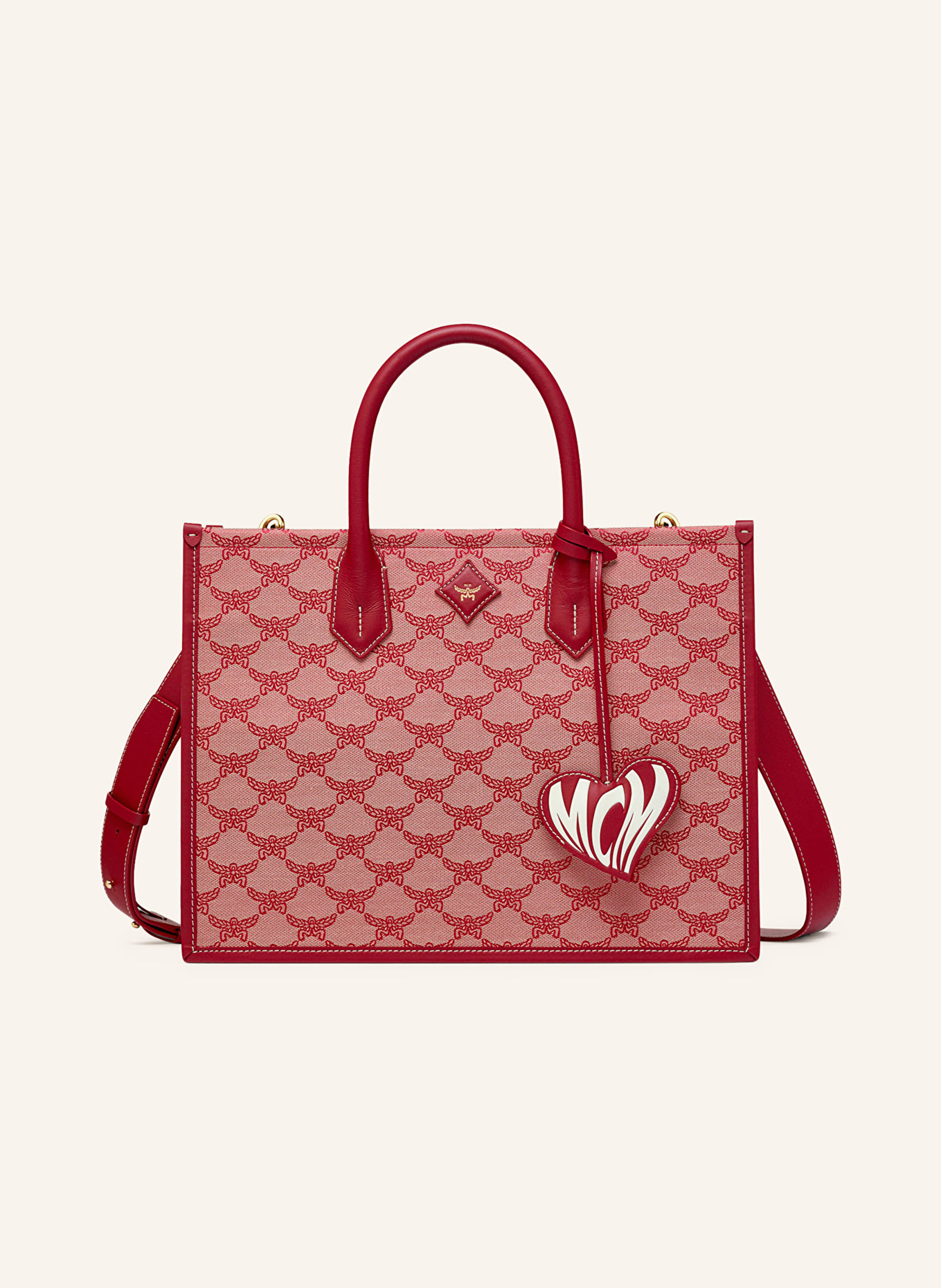 MCM Handbag HIMMEL MEDIUM, Color: X0001 VALENTINE RED (Image 1)