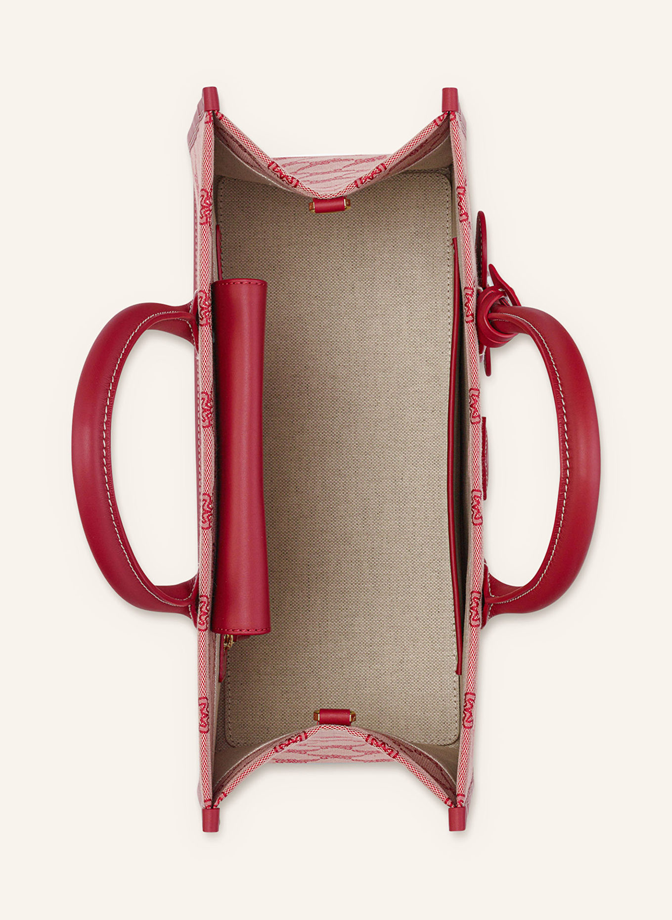 MCM Handbag HIMMEL MEDIUM, Color: X0001 VALENTINE RED (Image 4)
