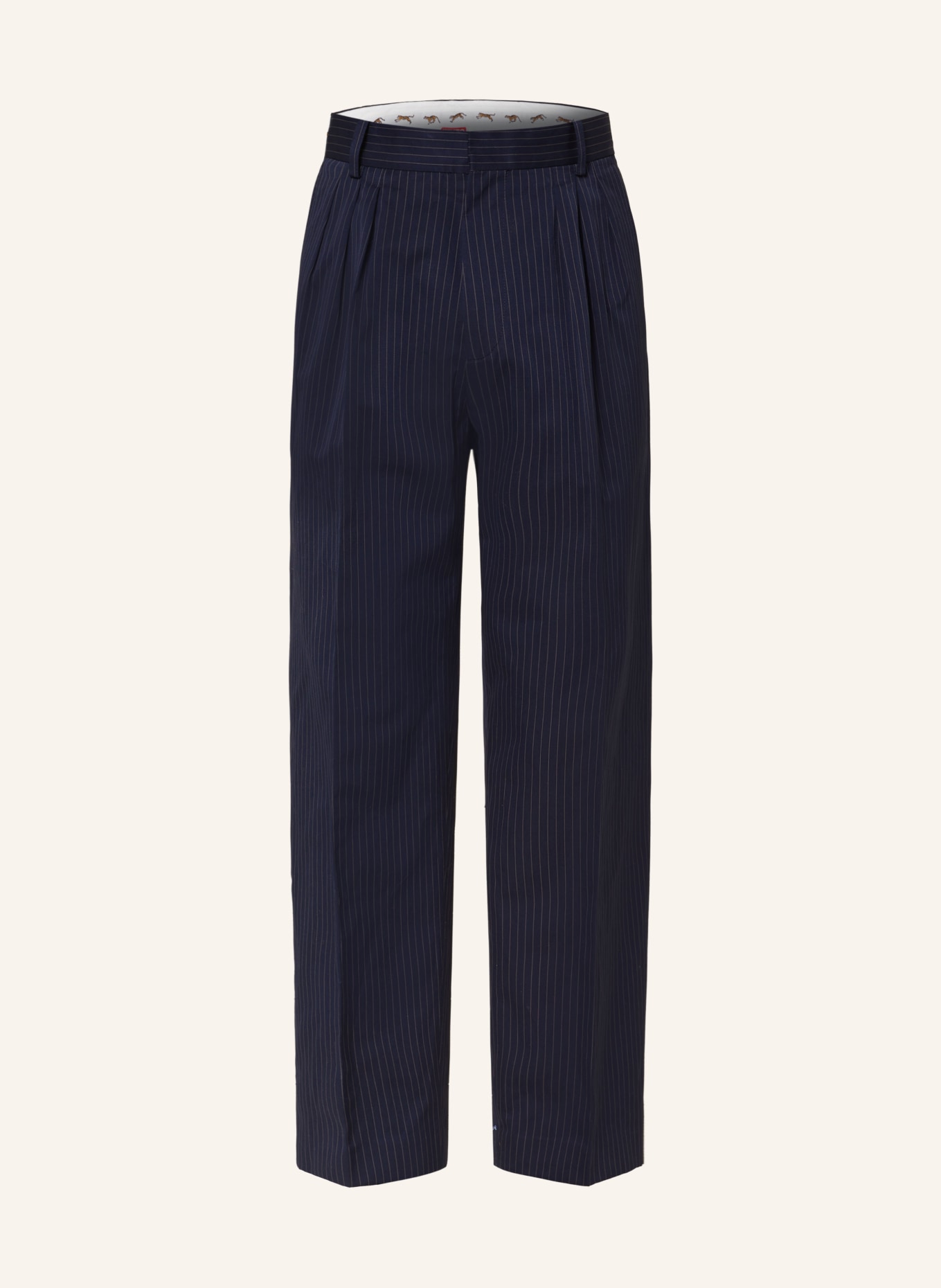 KENZO Trousers tailored fit, Color: DARK BLUE/ BEIGE (Image 1)