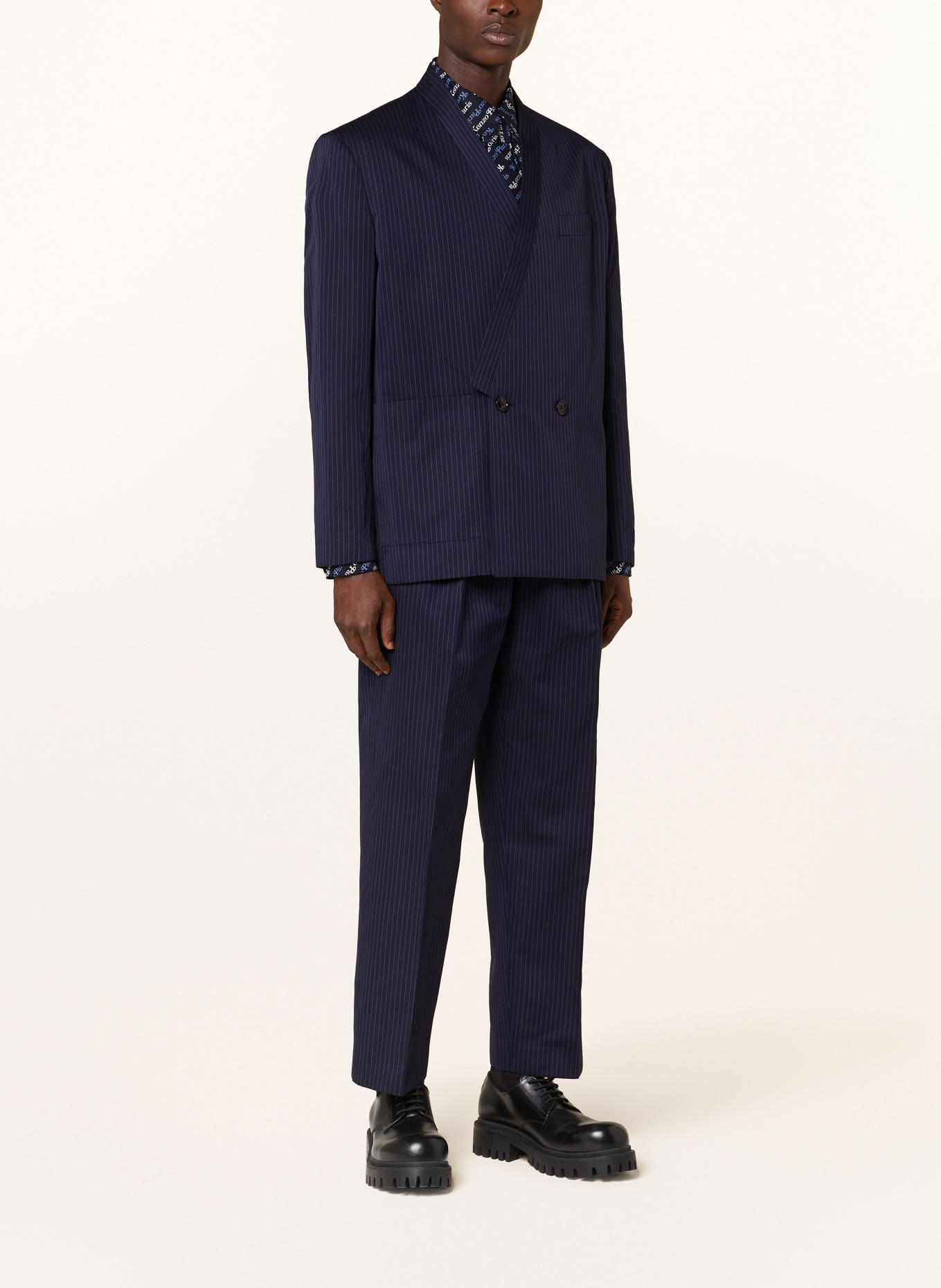 KENZO Tailored jacket regular fit, Color: DARK BLUE/ BEIGE (Image 2)