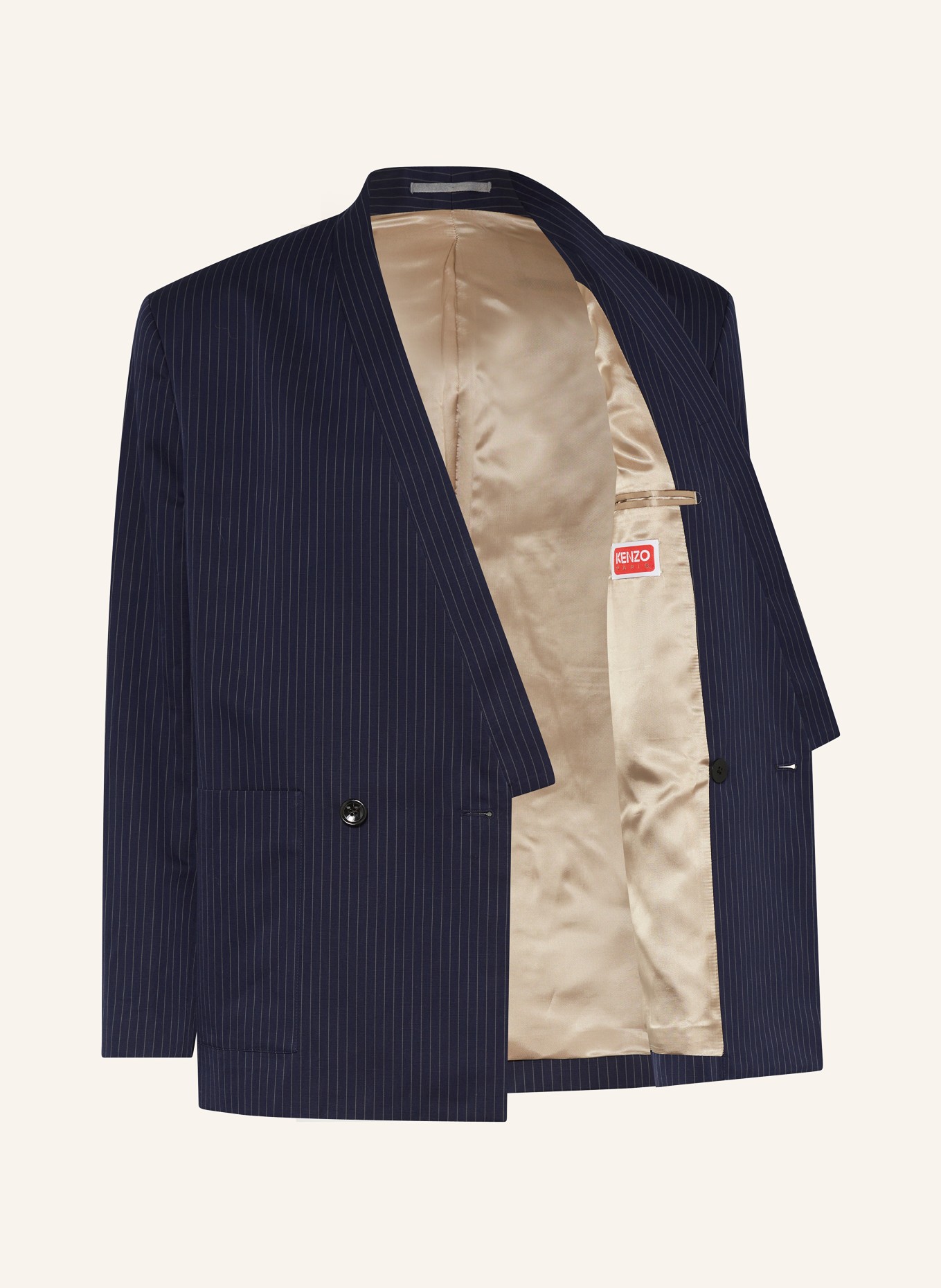 KENZO Tailored jacket regular fit, Color: DARK BLUE/ BEIGE (Image 4)