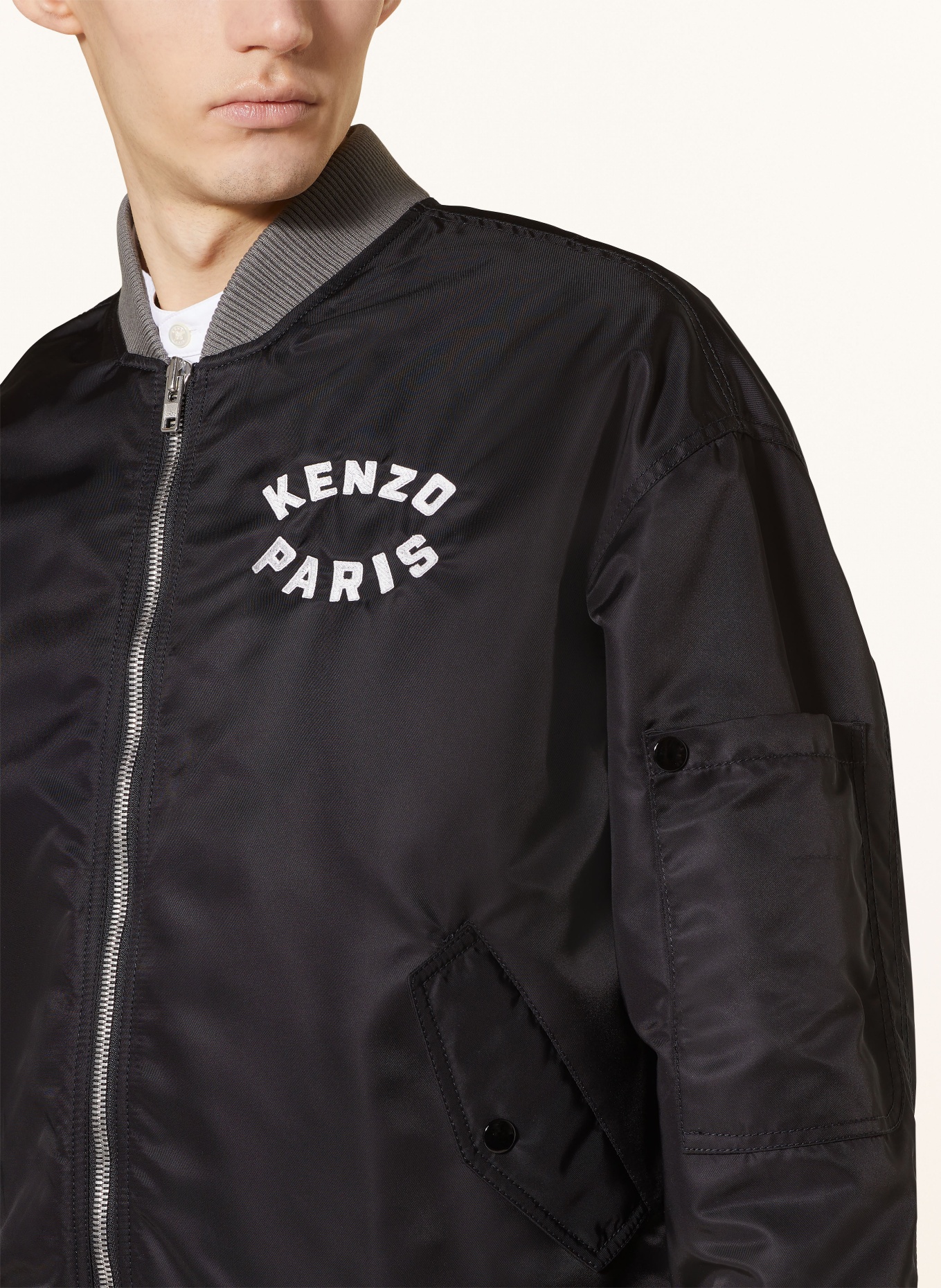 KENZO Bomber jacket, Color: BLACK/ ORANGE/ WHITE (Image 4)