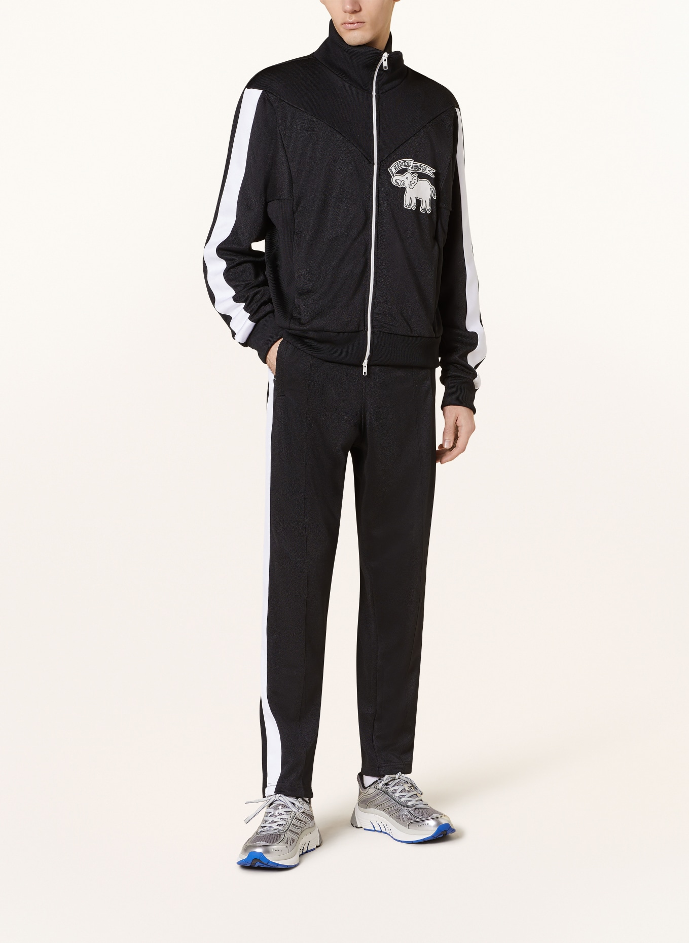 KENZO Pants in jogger style slim fit, Color: BLACK/ WHITE (Image 2)
