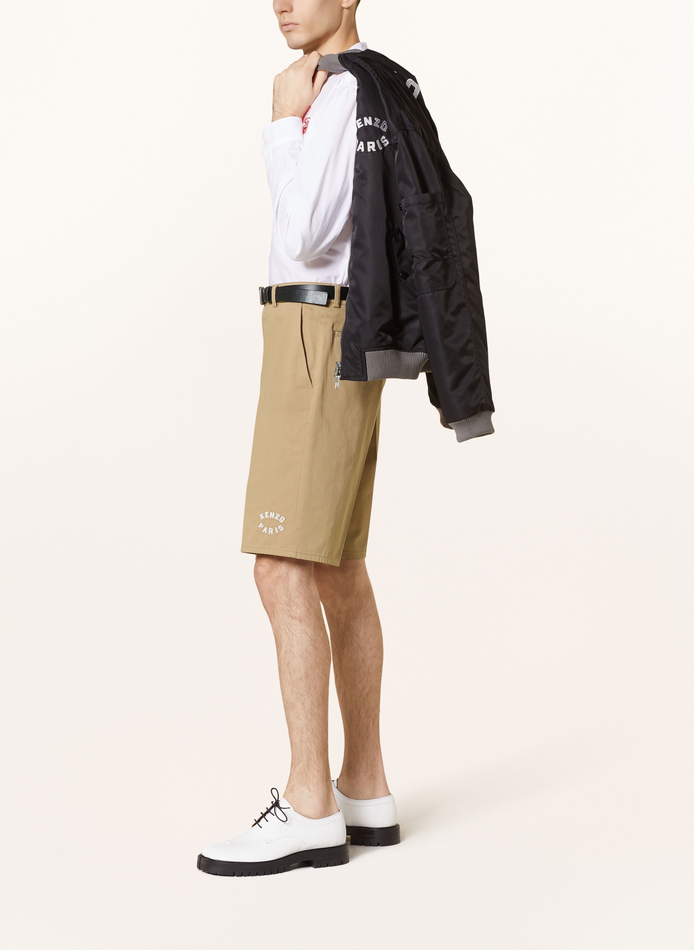 KENZO Chino shorts, Color: CAMEL (Image 4)