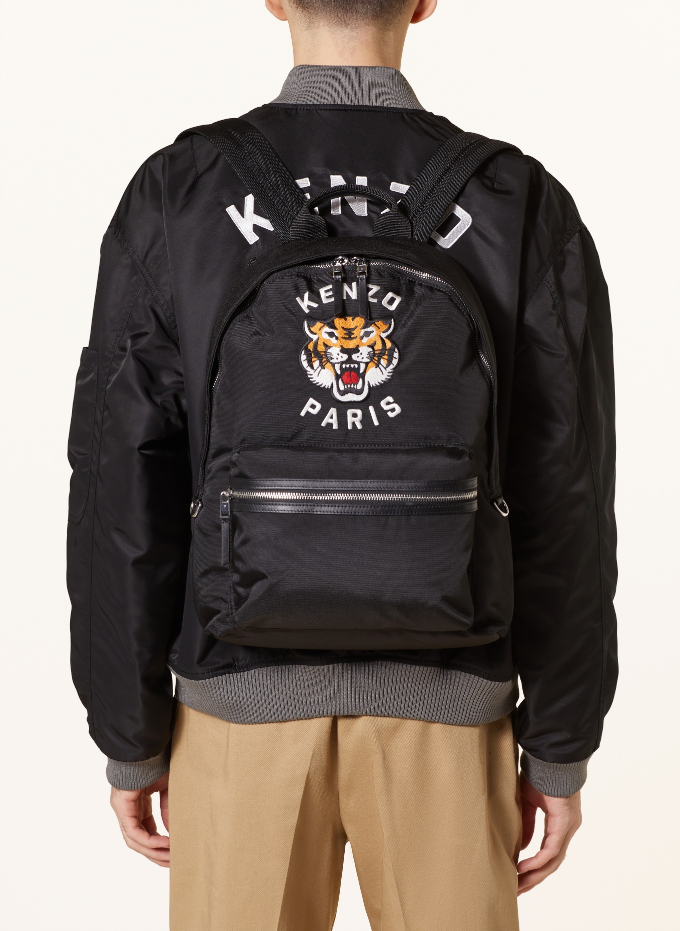 KENZO Backpack TIGER, Color: BLACK (Image 4)