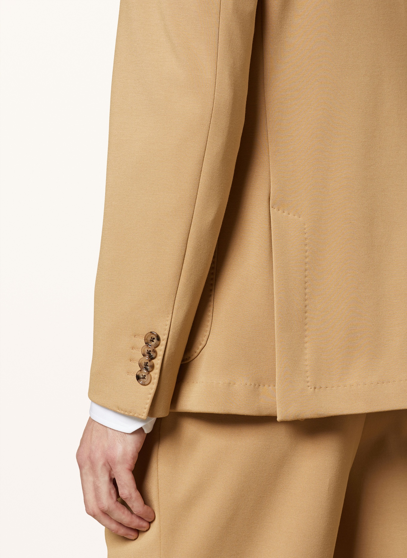 BOSS Jersey jacket HANRY with detachable trim, Color: 260 MEDIUM BEIGE (Image 6)