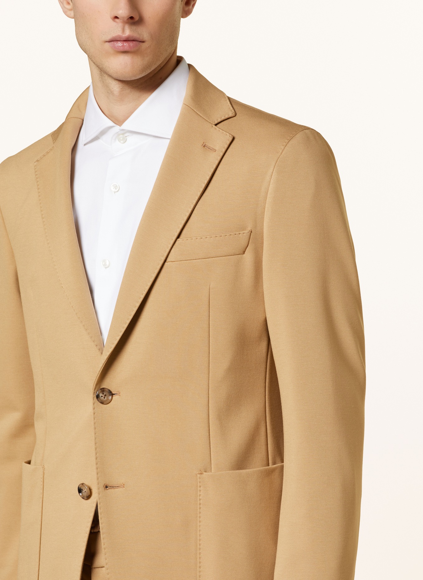 BOSS Jersey jacket HANRY with detachable trim, Color: 260 MEDIUM BEIGE (Image 7)