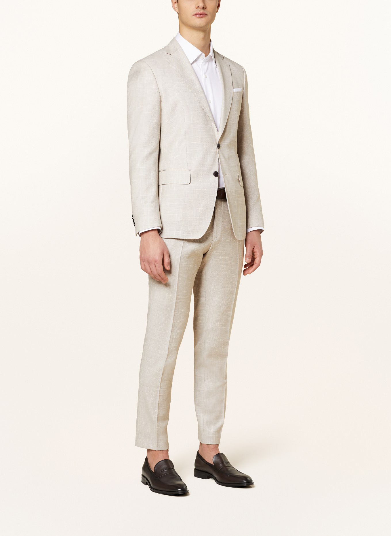 BOSS Tailored jacket HUTSON Slim Fit, Color: 131 Open White (Image 2)