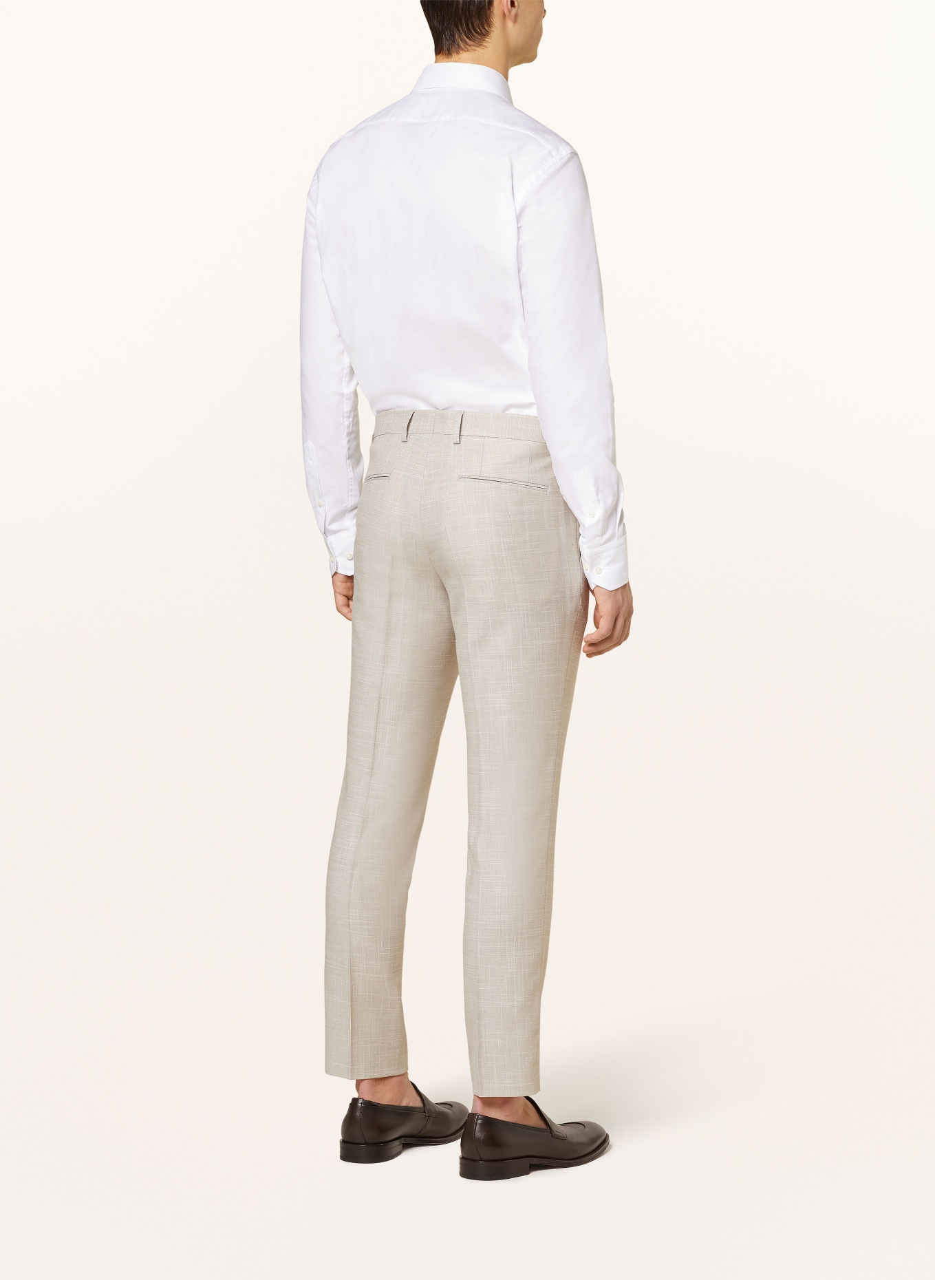 BOSS Suit trousers GENIUS slim fit, Color: 131 Open White (Image 4)