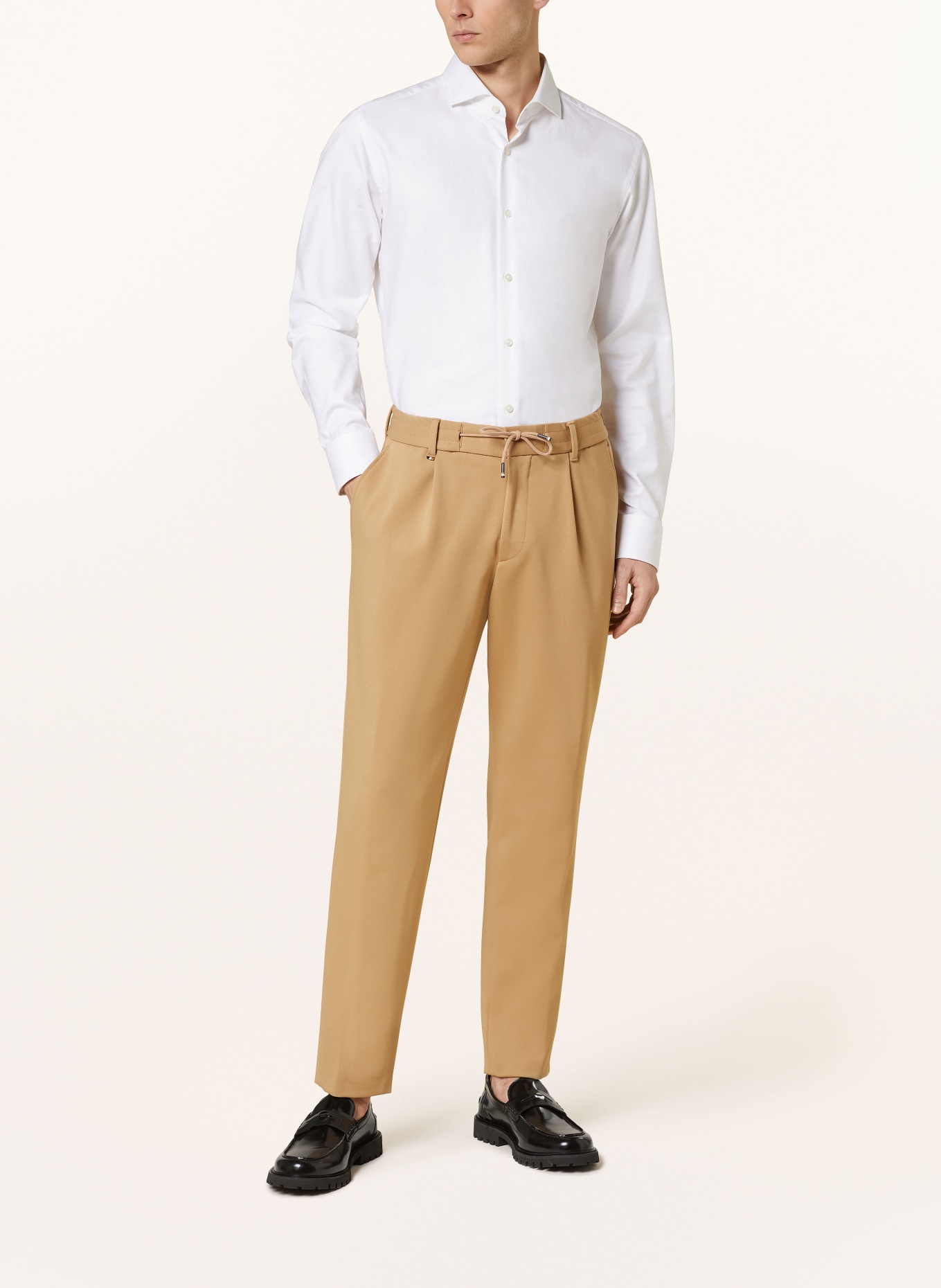 BOSS Trousers PERIN relaxed fit, Color: 260 MEDIUM BEIGE (Image 3)