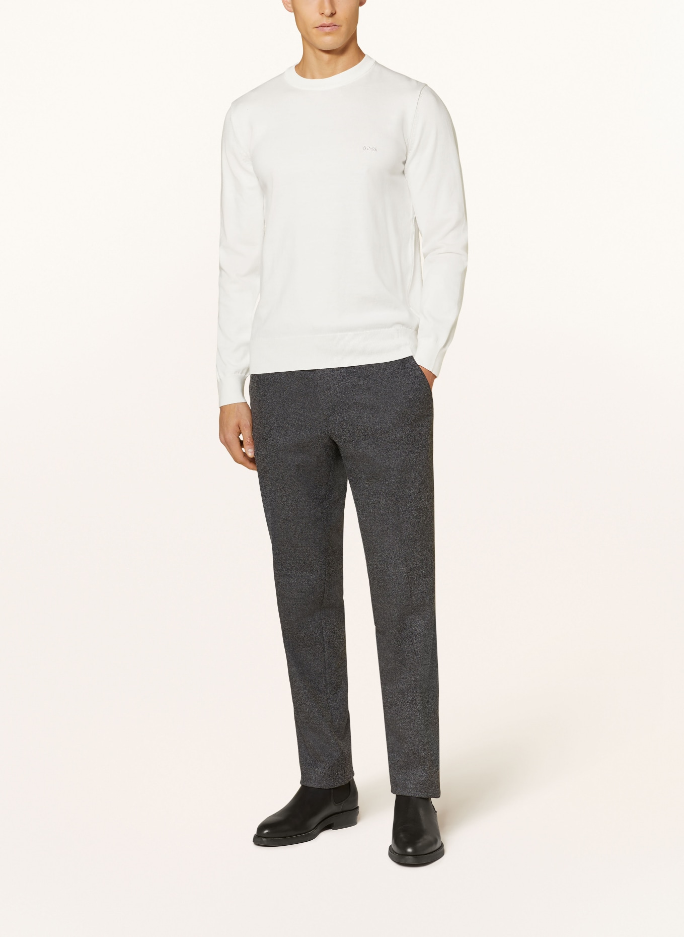 BOSS Pullover PACAS, Farbe: 100 WHITE (Bild 2)