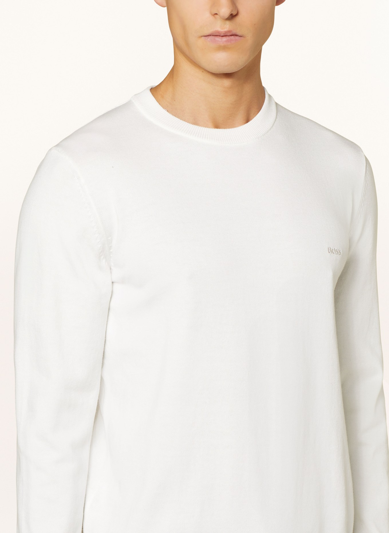 BOSS Pullover PACAS, Farbe: 100 WHITE (Bild 4)